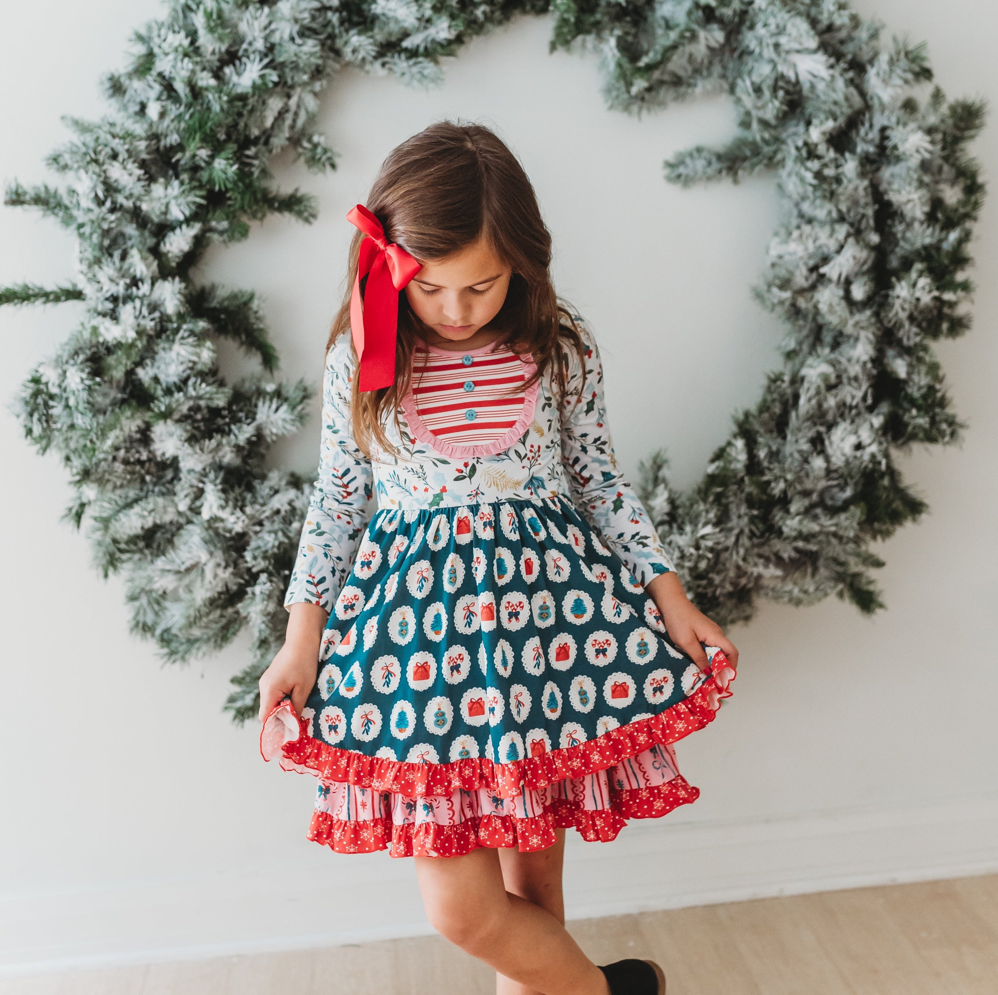 Mistletoe Magic Bib Dress