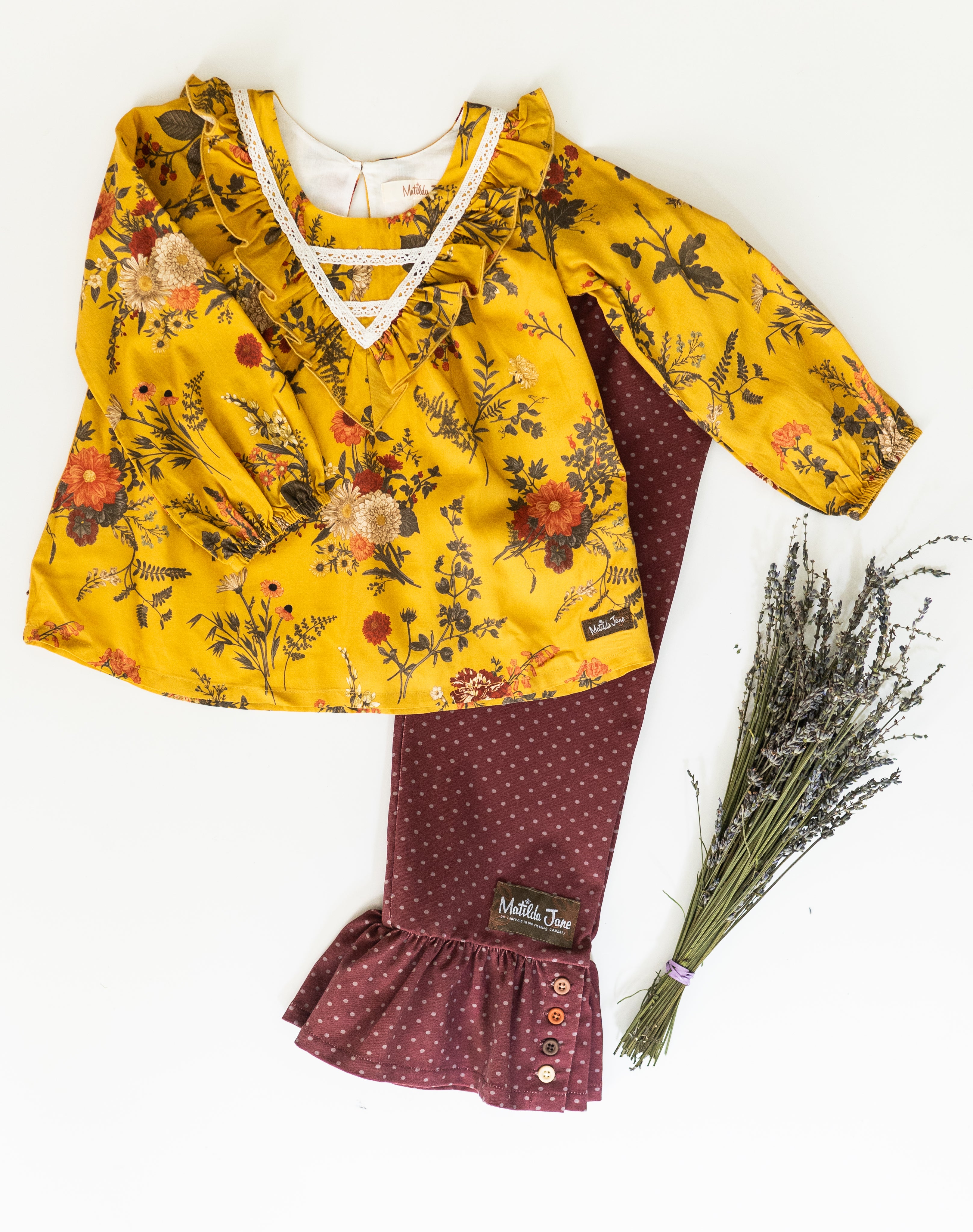 Mustard Magic Bloom Tunic Top