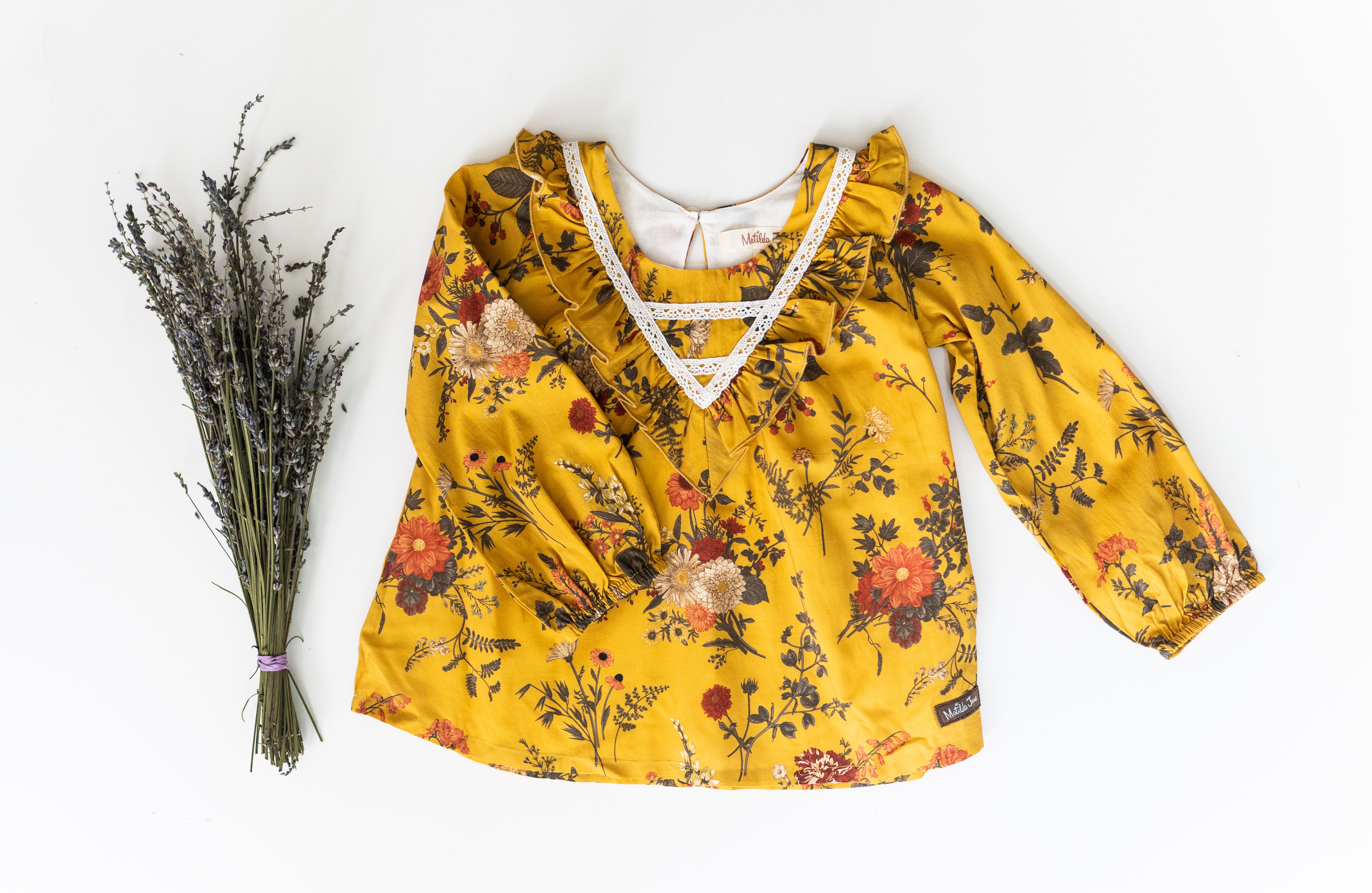 Mustard Magic Bloom Tunic Top (PRE-ORDER)