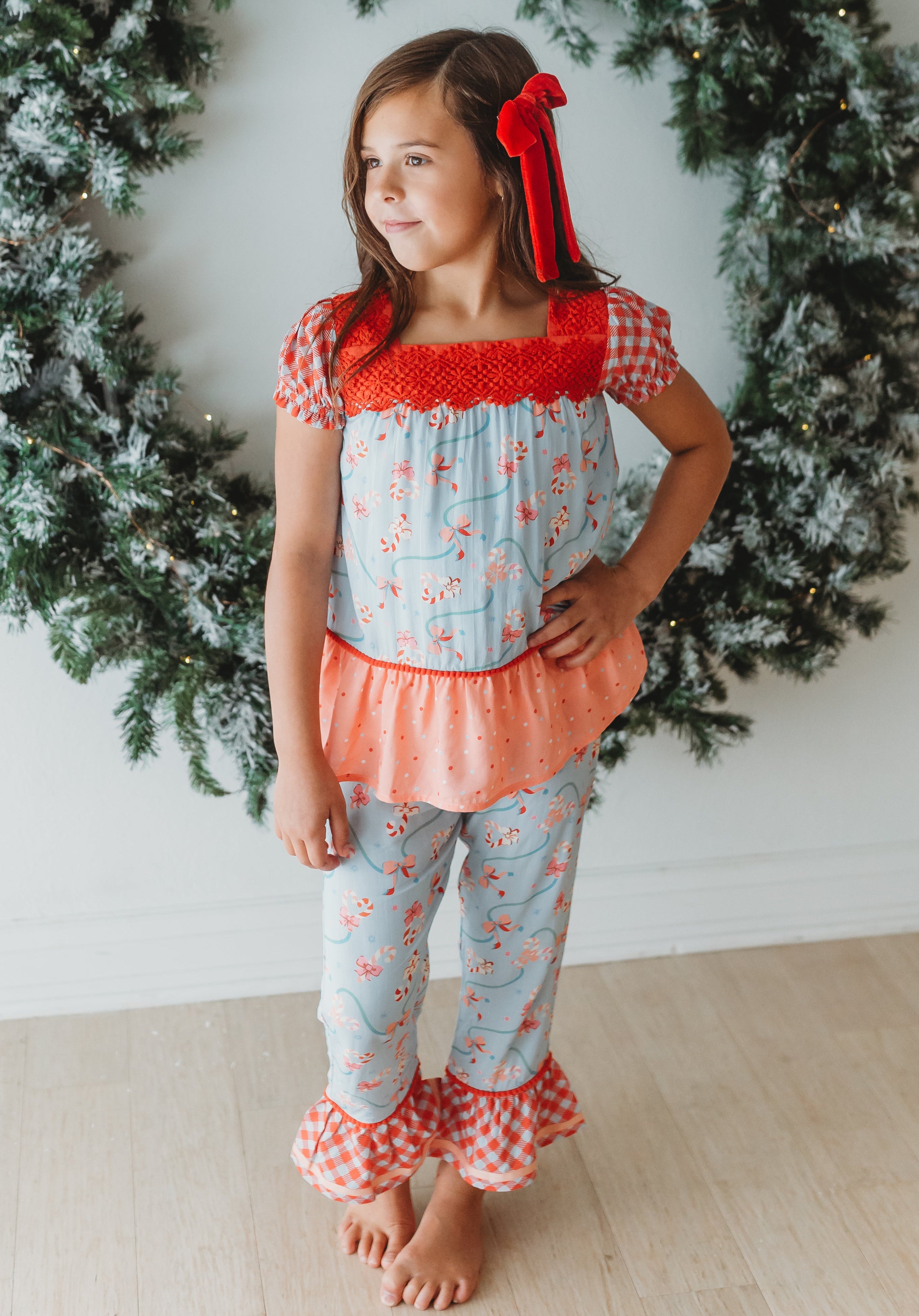 Candy Cane Lane Ruffle Lounge – Matilda Jane Clothing