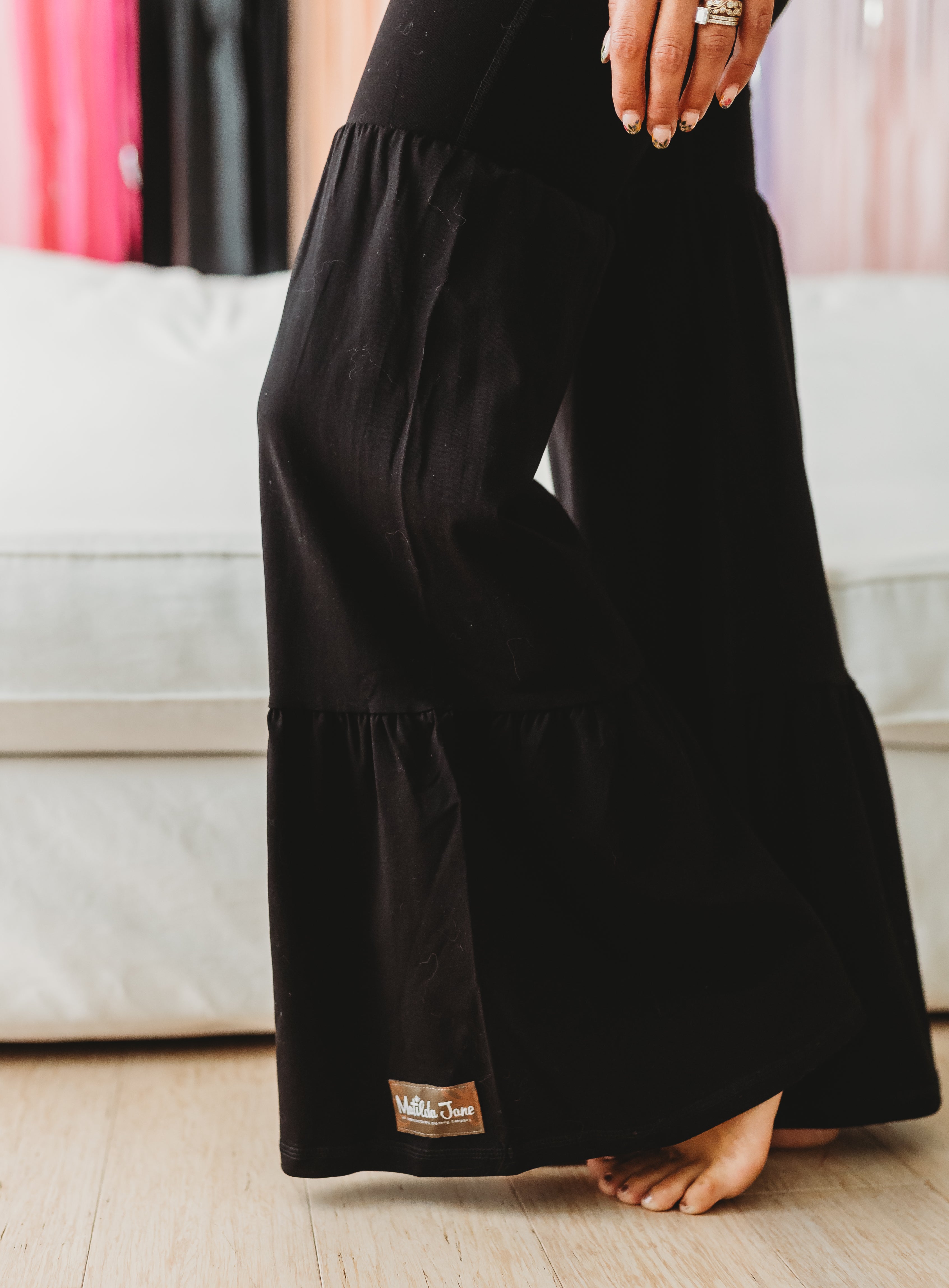 Women's Tiered Ruffle Pants | Into The Night