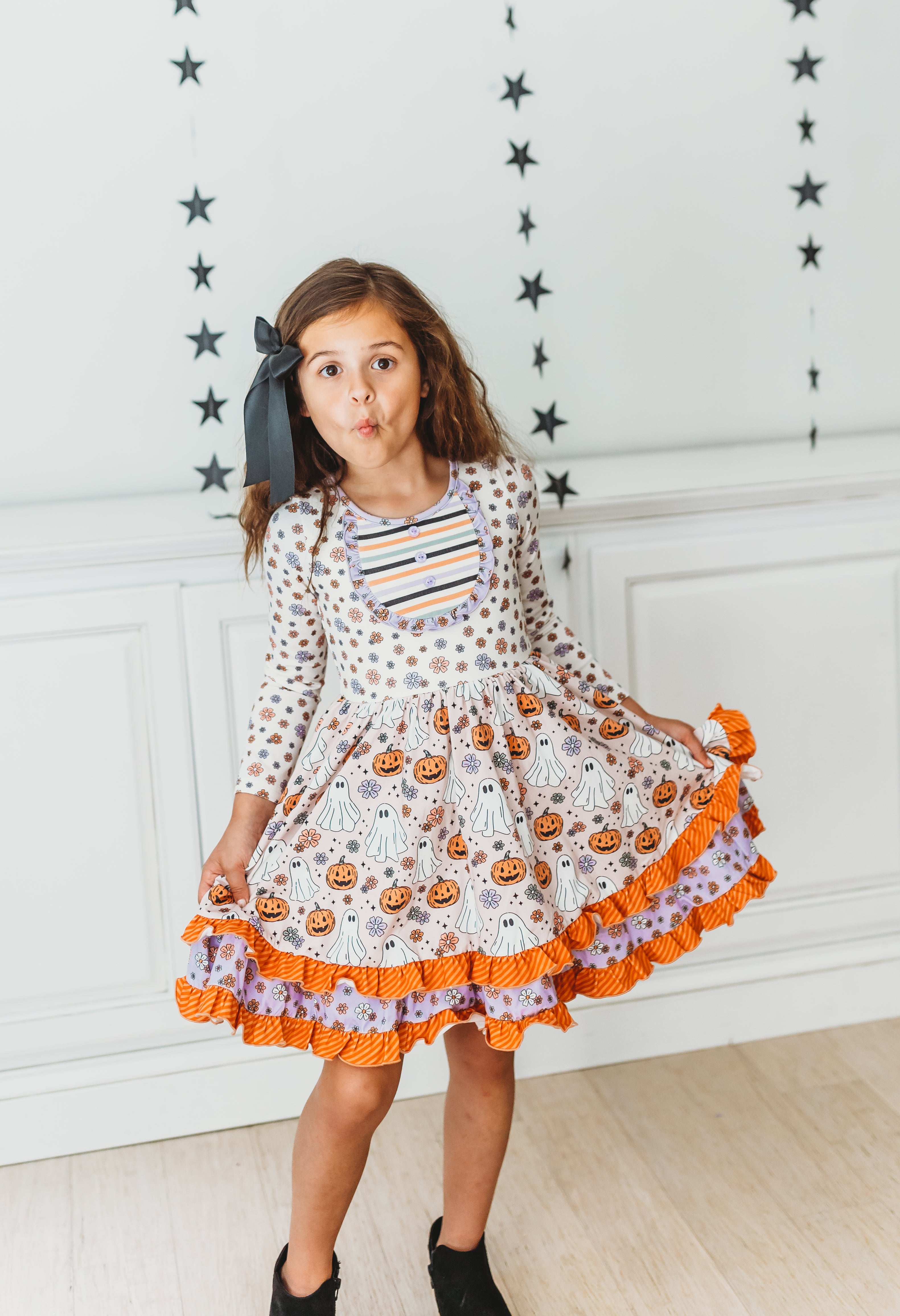 Ghouls & Giggles Ruffle Dress