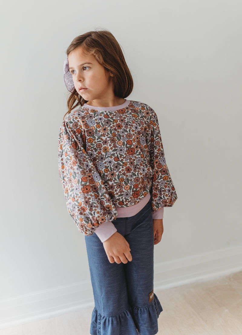 Puff Sleeve Sweater - Enchanted Oasis