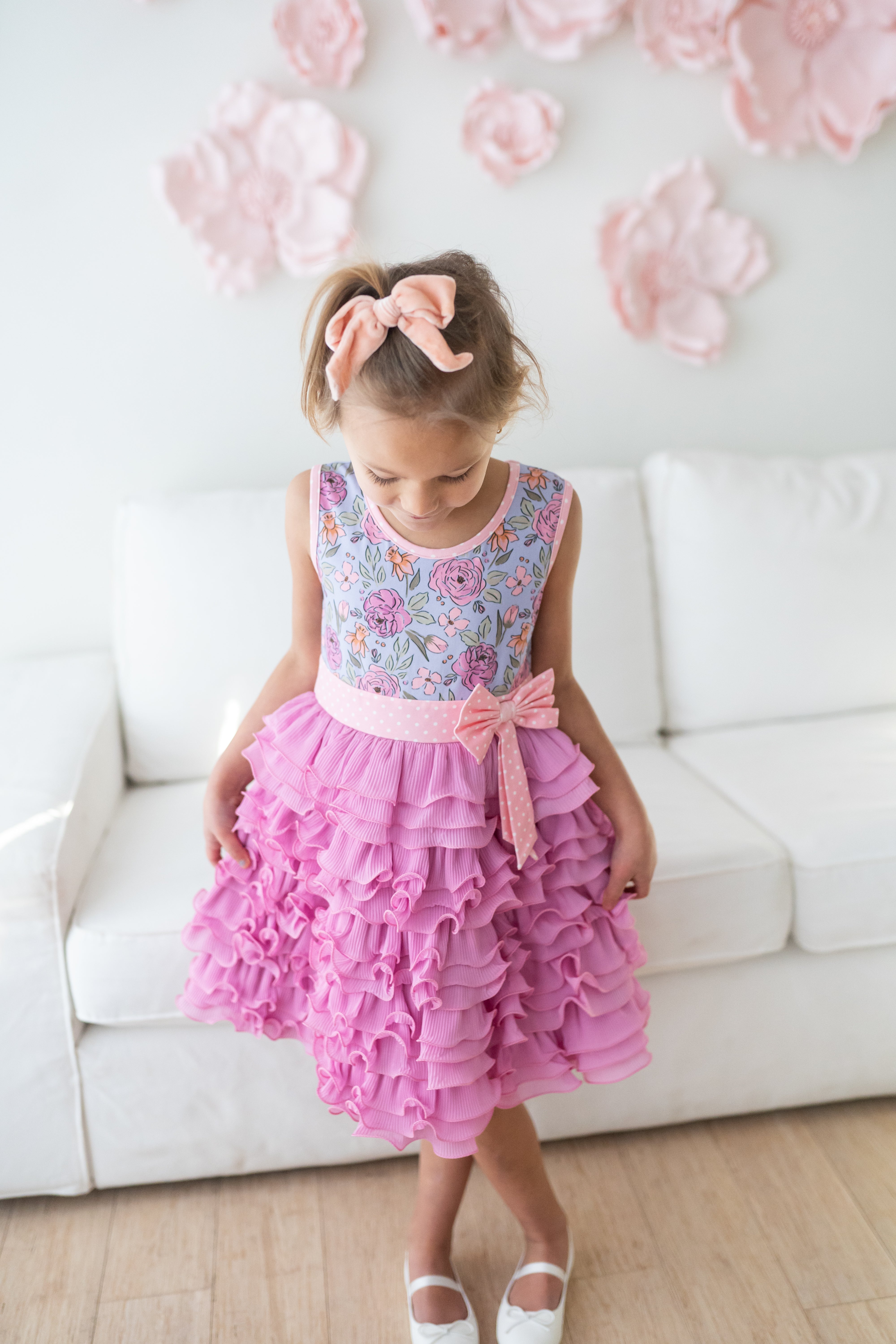 Live in Lavender Ruffle Dress (Pre-Order)