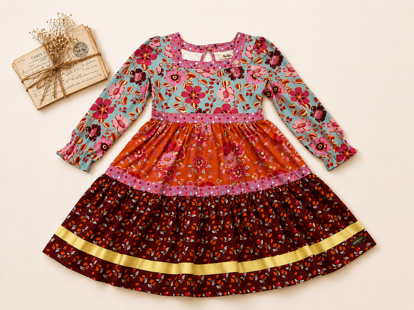 Autumn Story Panel Dress (Pre-Order)