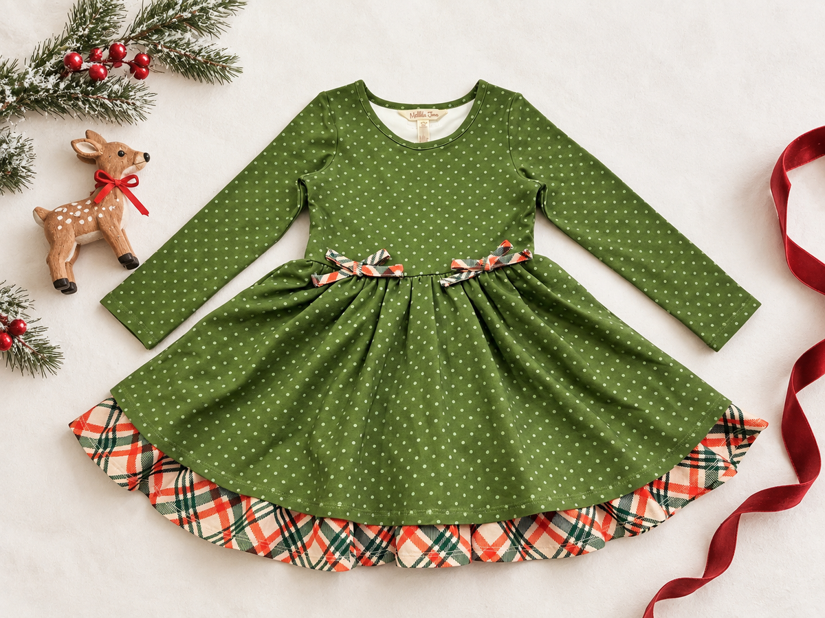 Holly & Plaid Dress (Pre-Order)