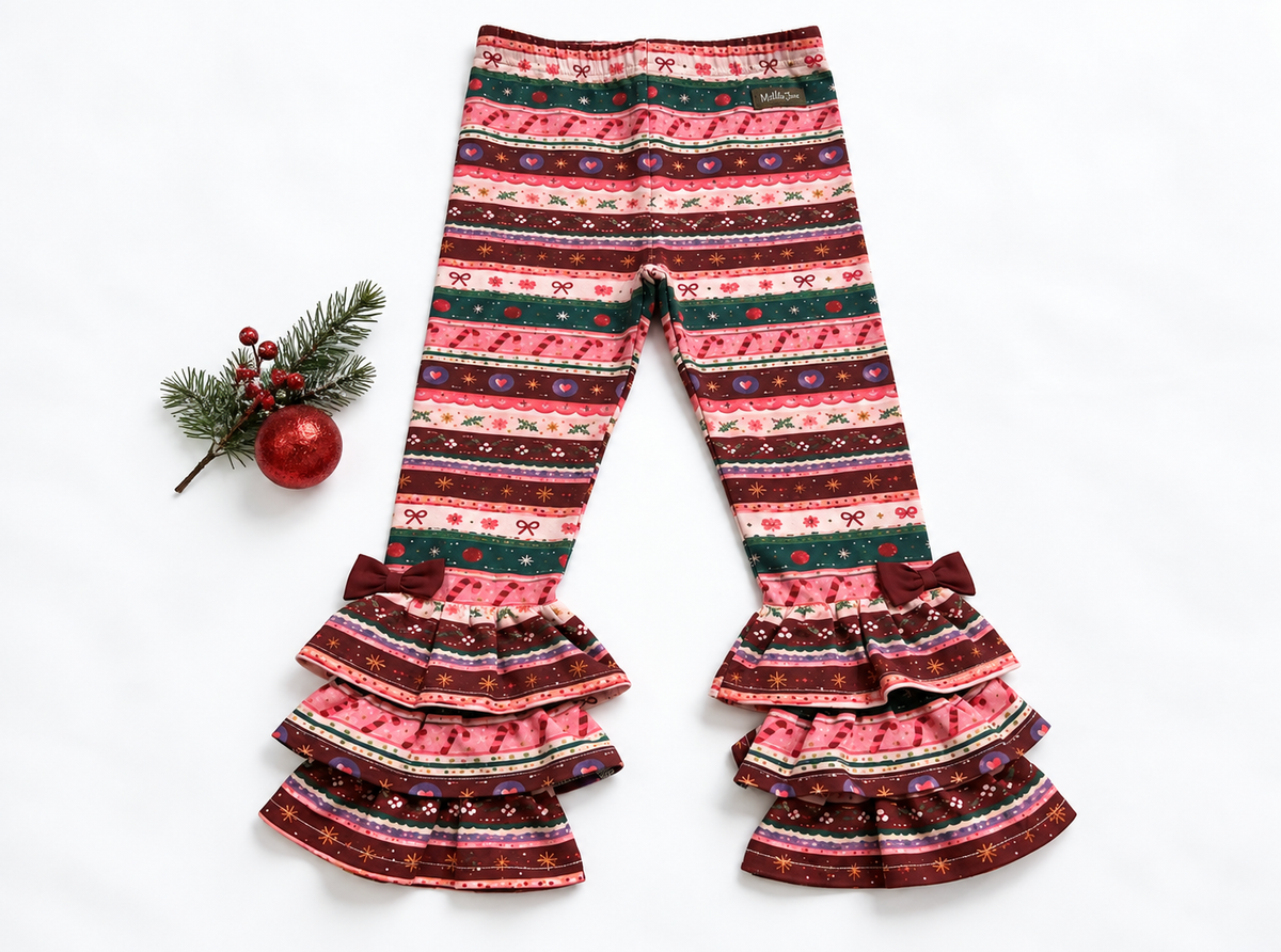 Sugarplum Stripe Benny Leggings (Pre-Order)