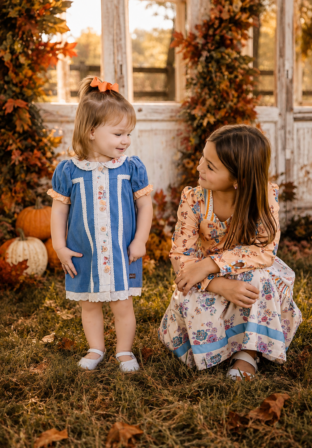 Cottage Gate Chambray Dress (Pre-Order)