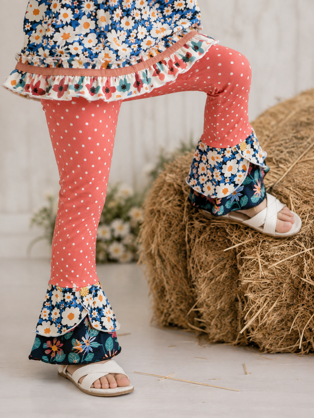Funnel Cake Scrappy Leggings (Pre-Order)