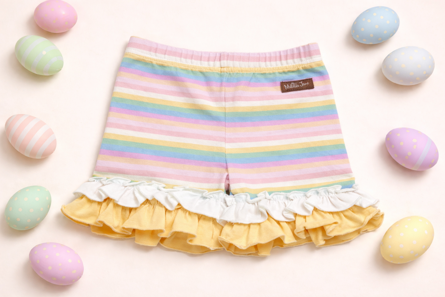 Hoppy Rainbow Ruffle Shorties