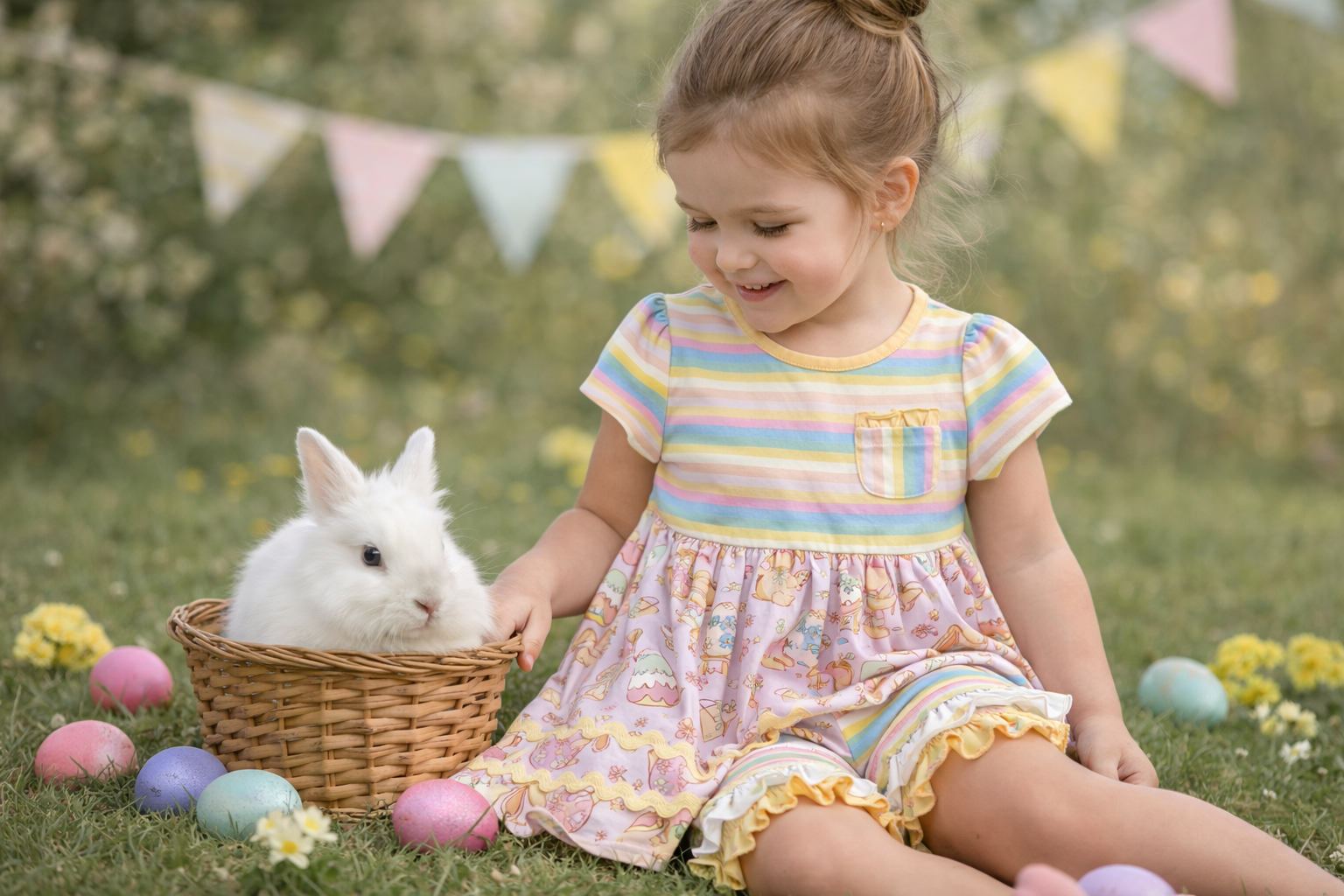 Hoppy Rainbow Ruffle Shorties