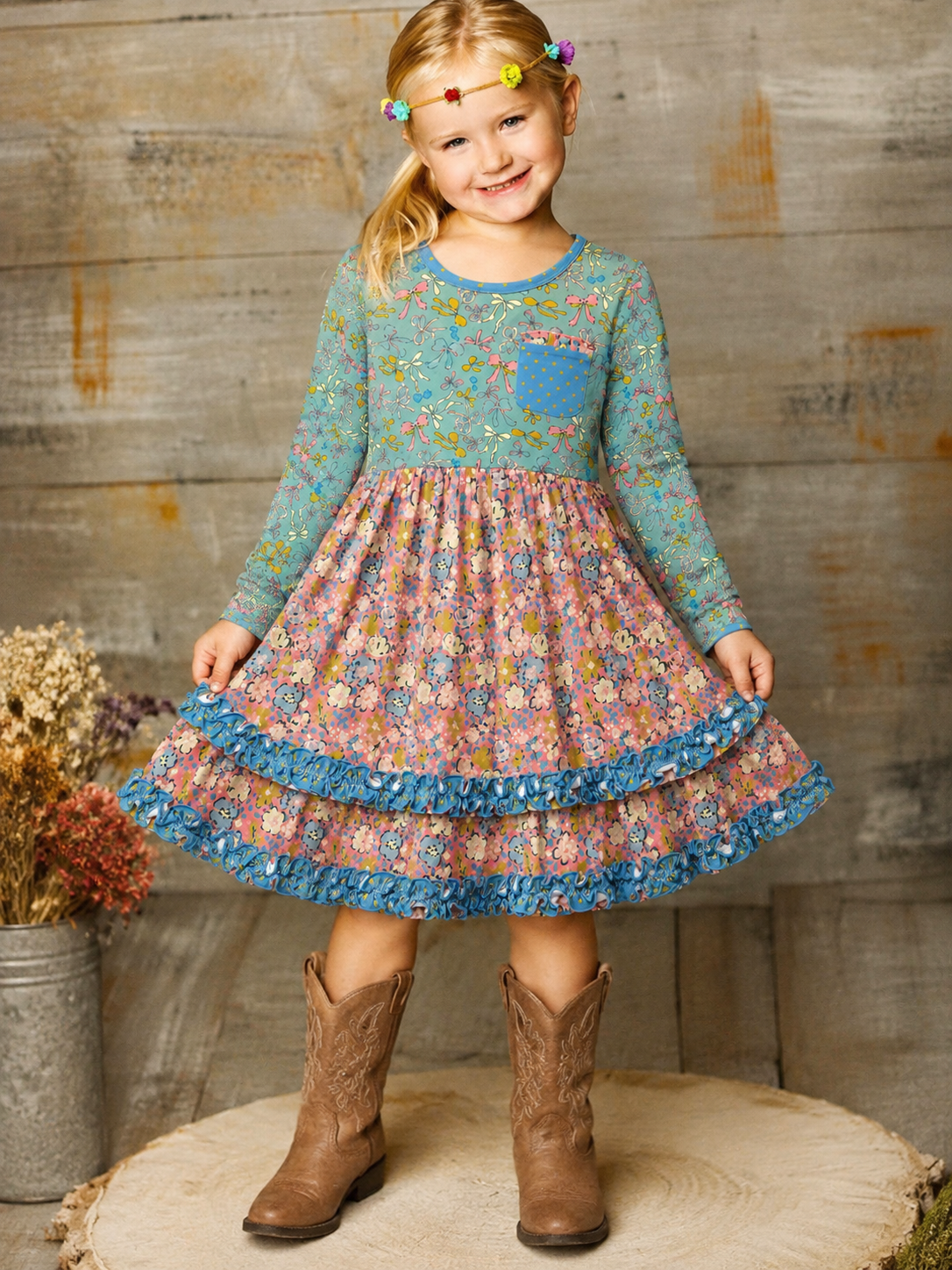 Rosie Posie Ruffle Dress (Pre-Order)
