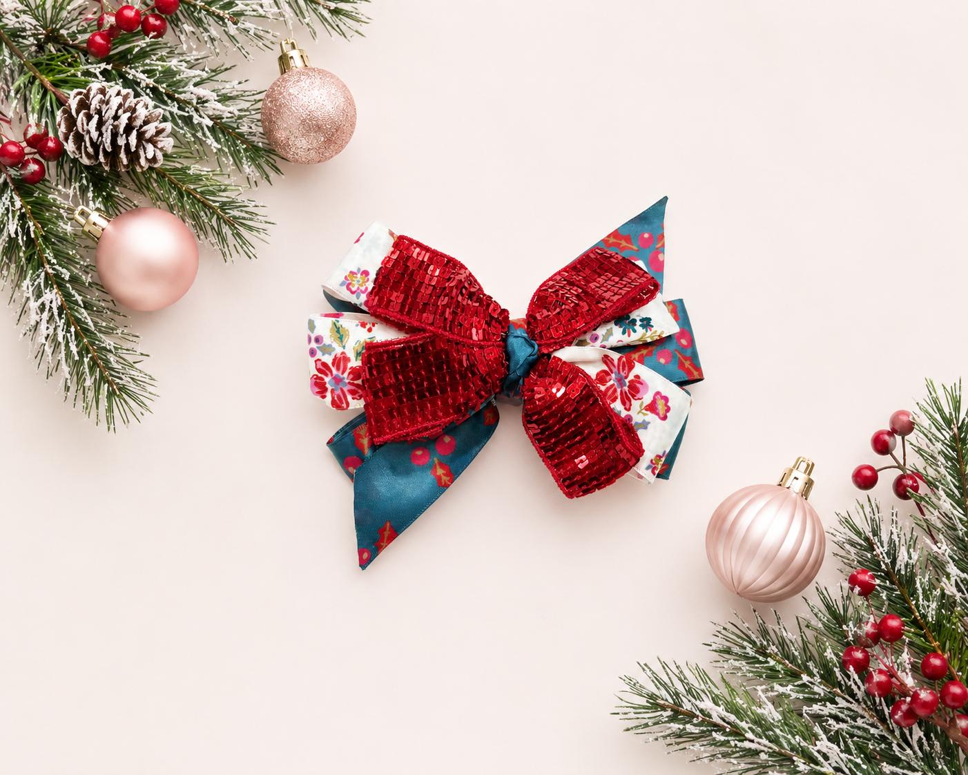 Tinselberry Lane Sequin Bow