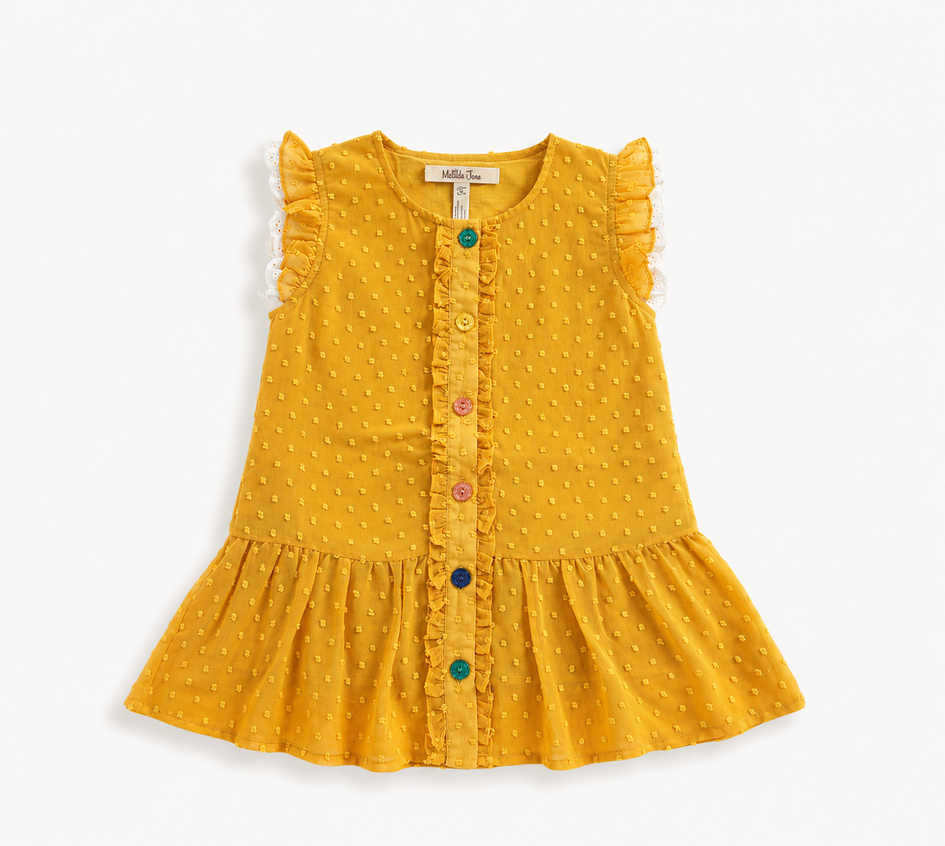 Sunflower Stroll Eyelet Top