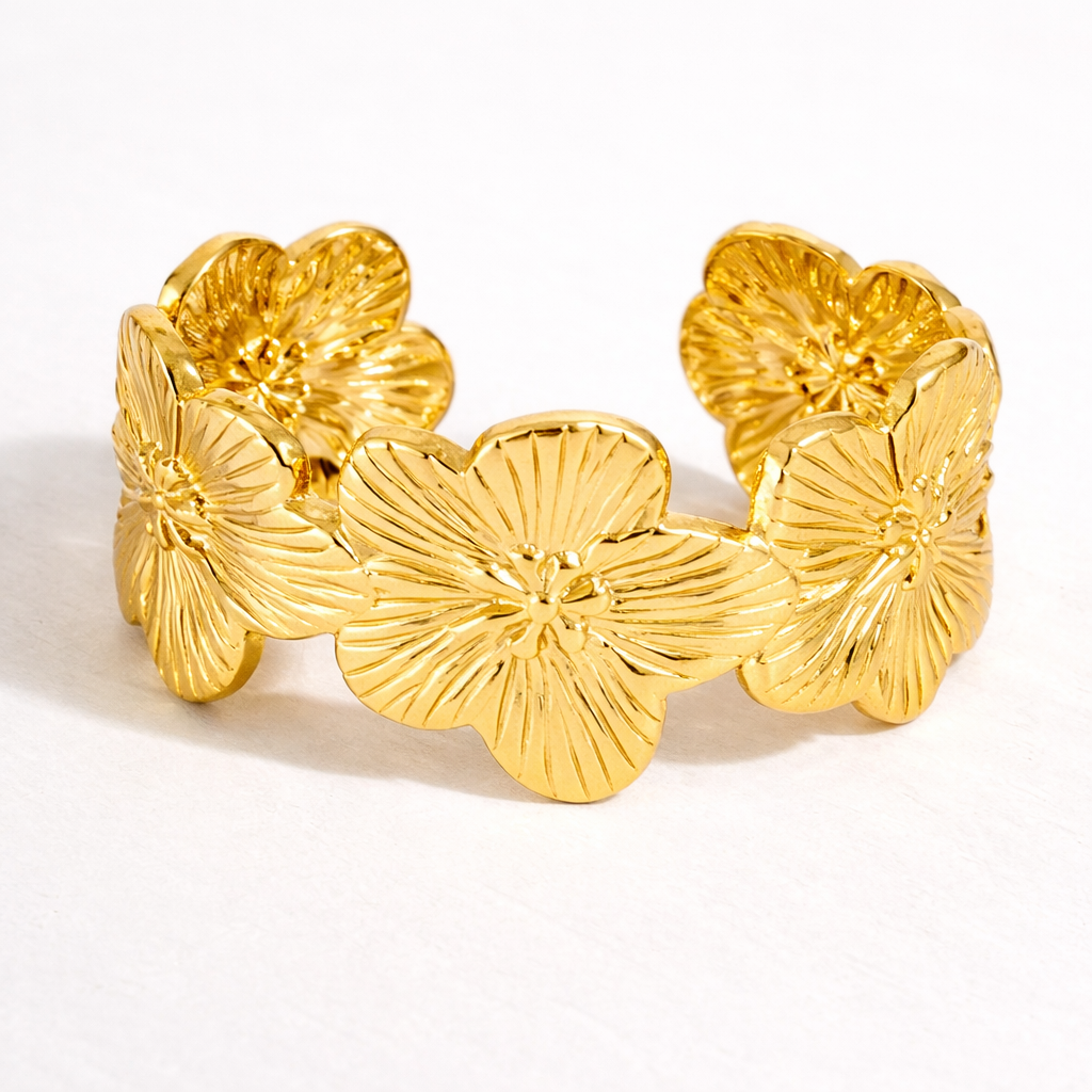 Lumière Flower Bangle