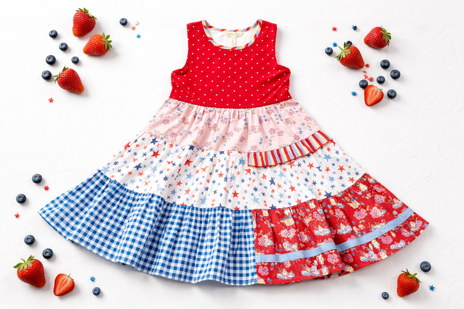 Little Liberty Duck Parade Panel Dress