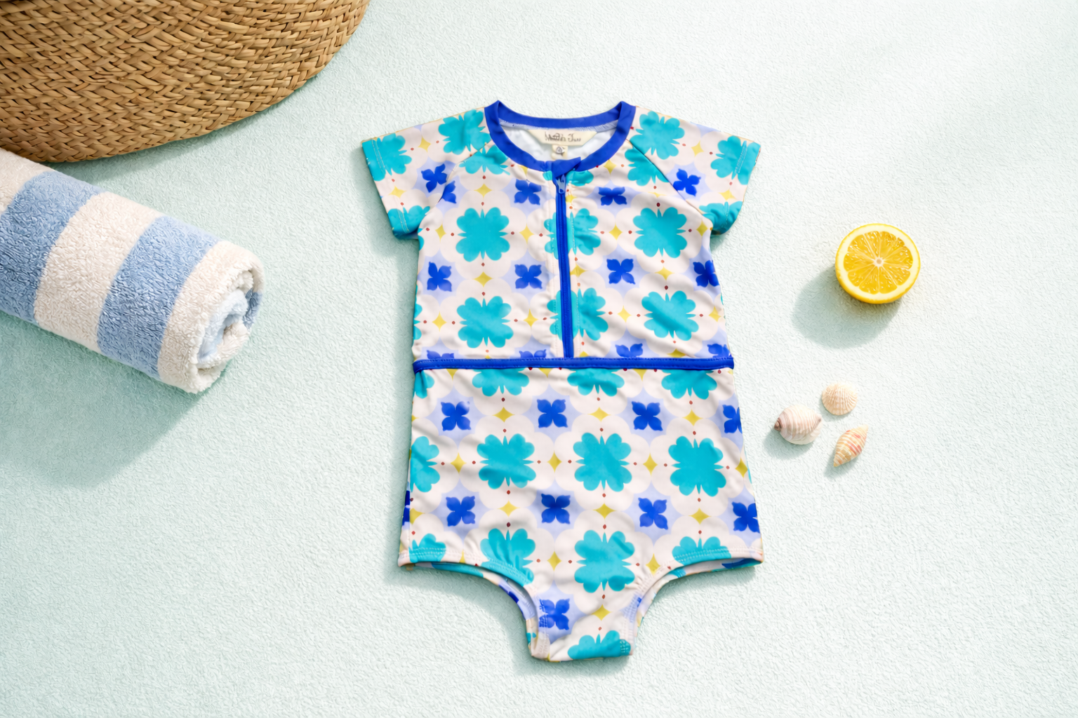 Rash Guard Swimsuit - Short Sleeve | Mod Petal (Pre-Order)