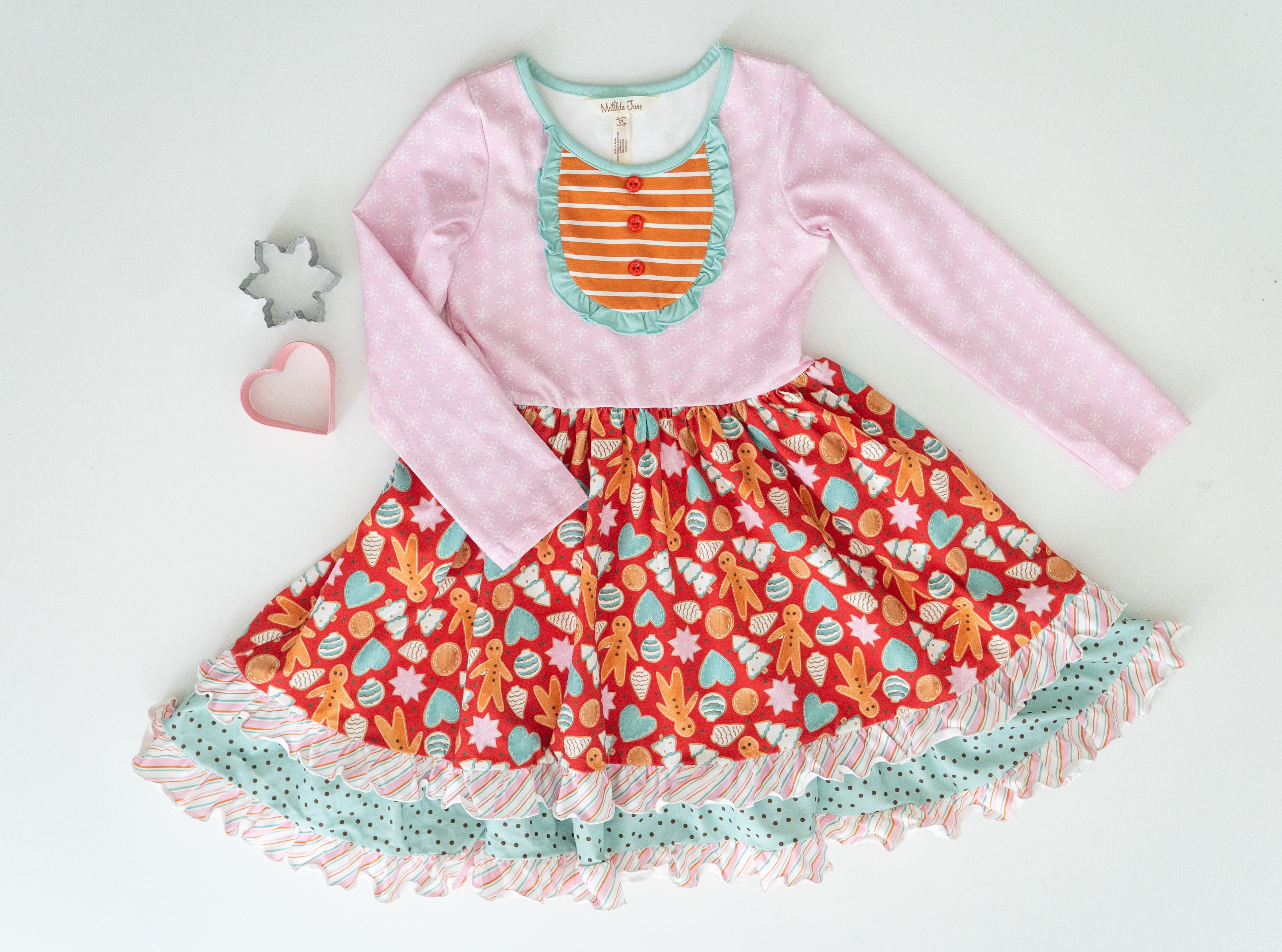 Merry Gingerbread Moments Bib Dress (Pre-Order)