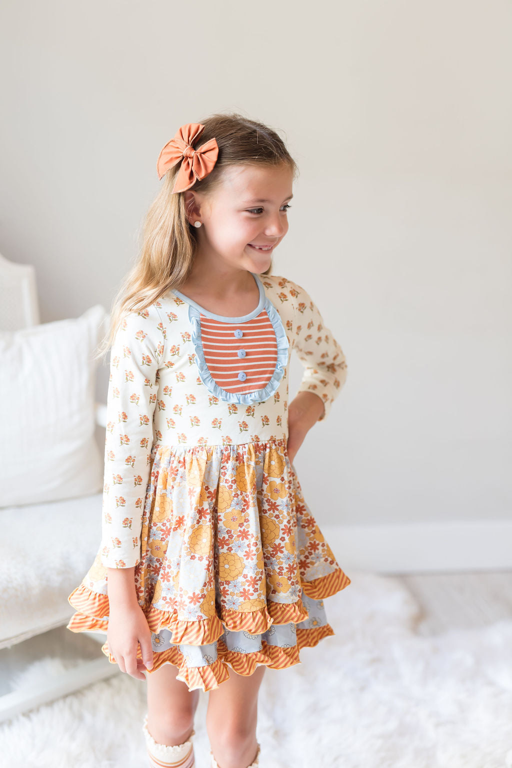 Double Ruffle Dress Garden Groovy Delights Matilda Jane Clothing