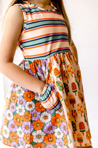 Under The Sun Panel Dress (Pre-Order)