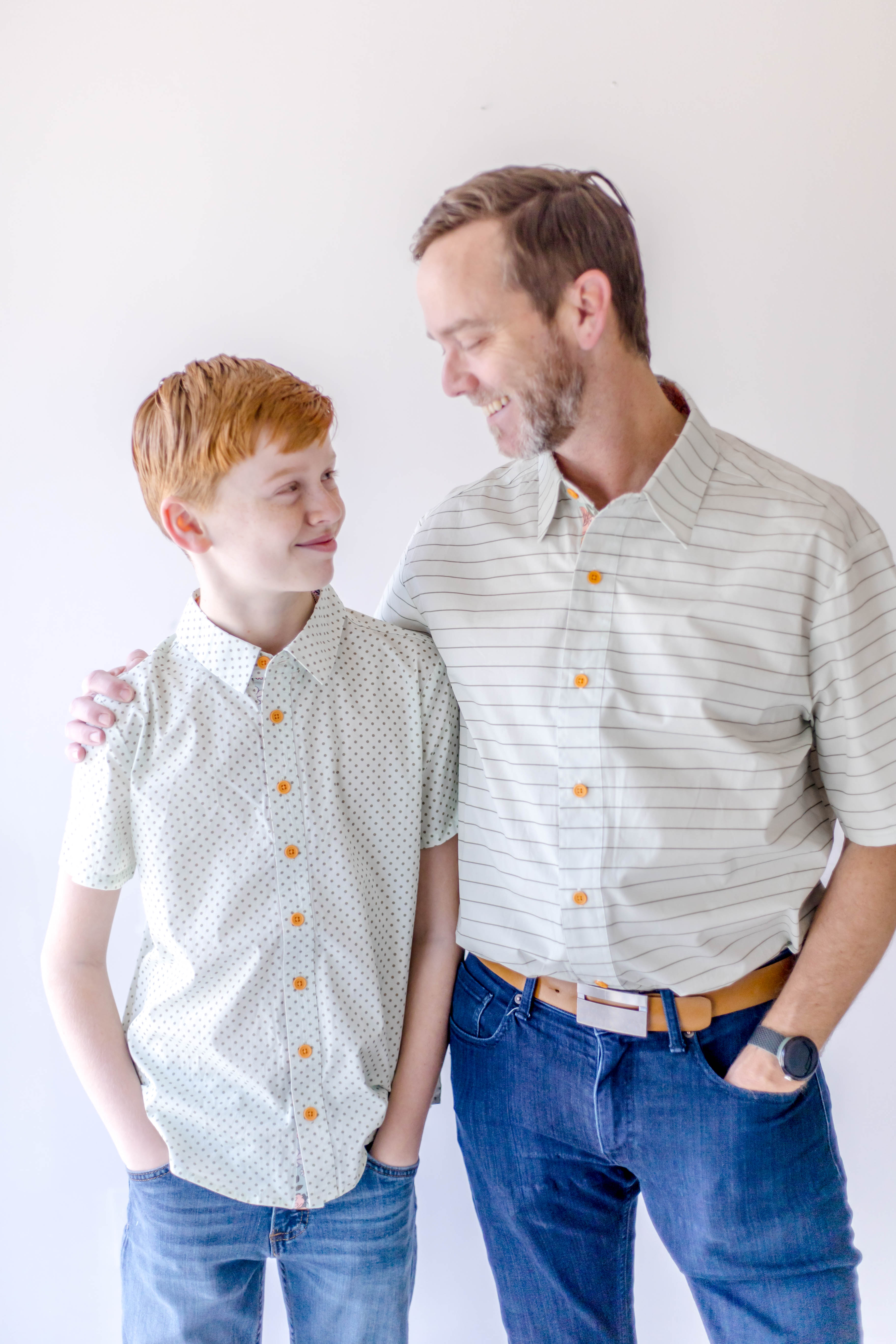 Boy's Button Shirt - Dewdrop
