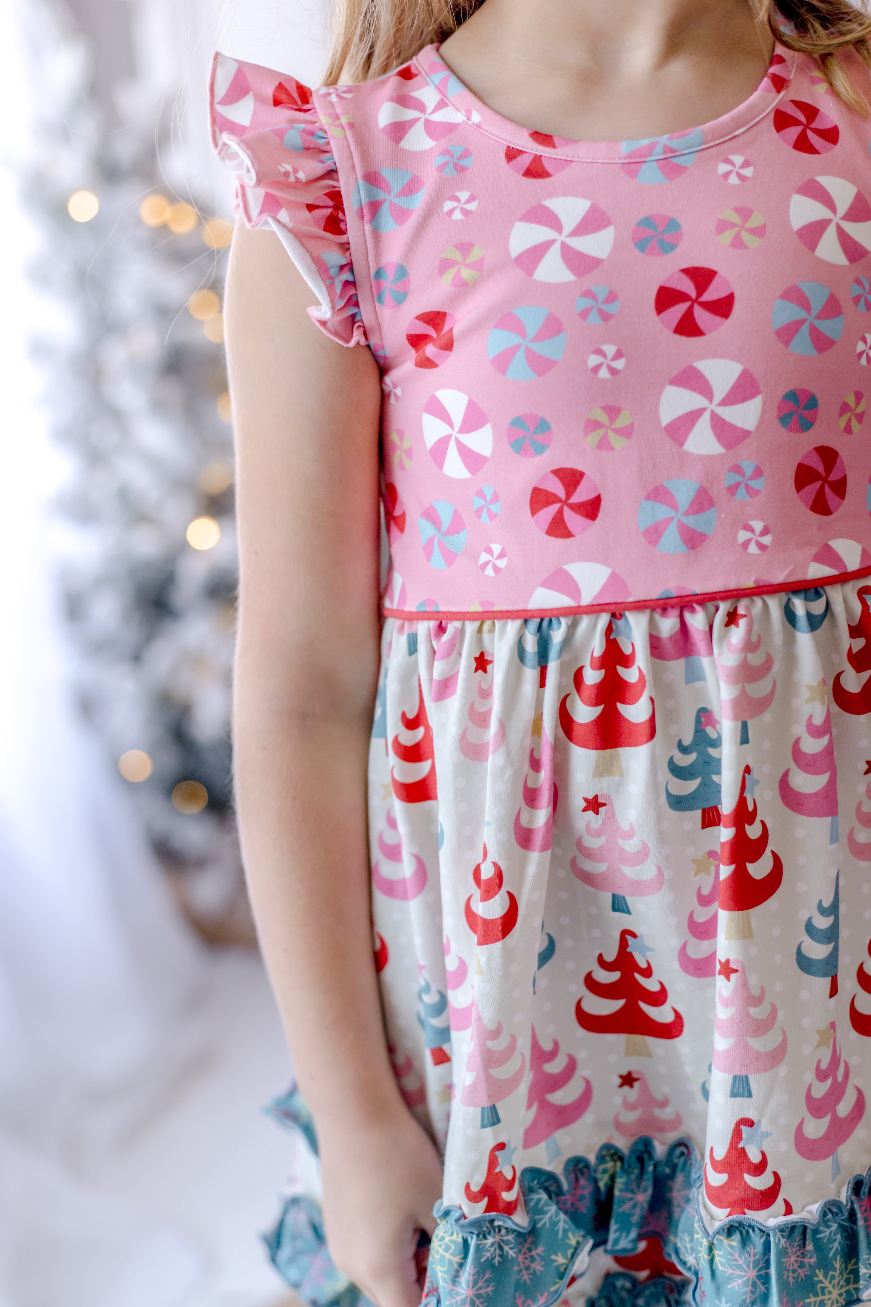 Twinkle Tree Treasures Ruffle Dress (Pre-Order)