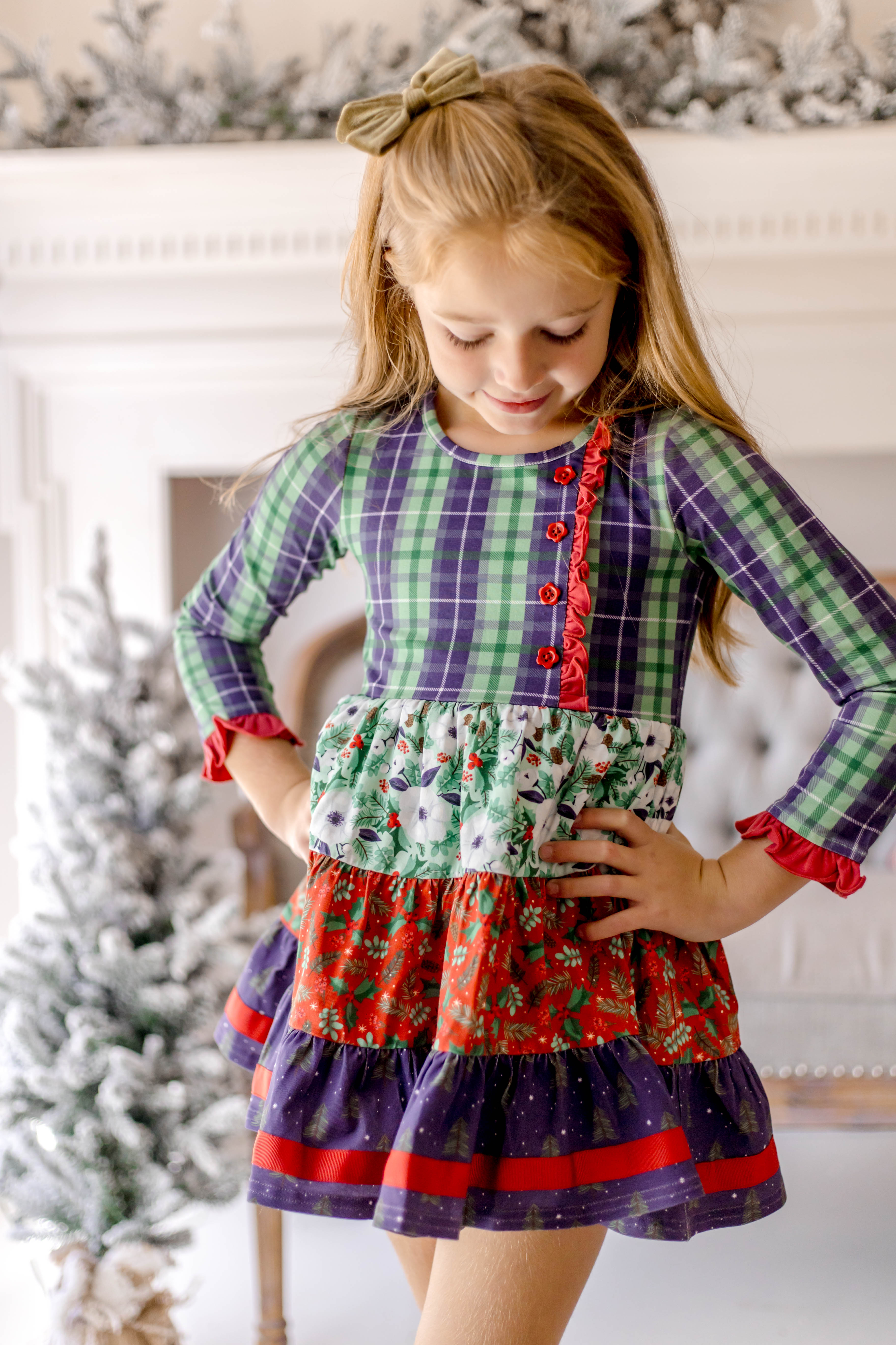 Festive Little Wonders Panel Dress