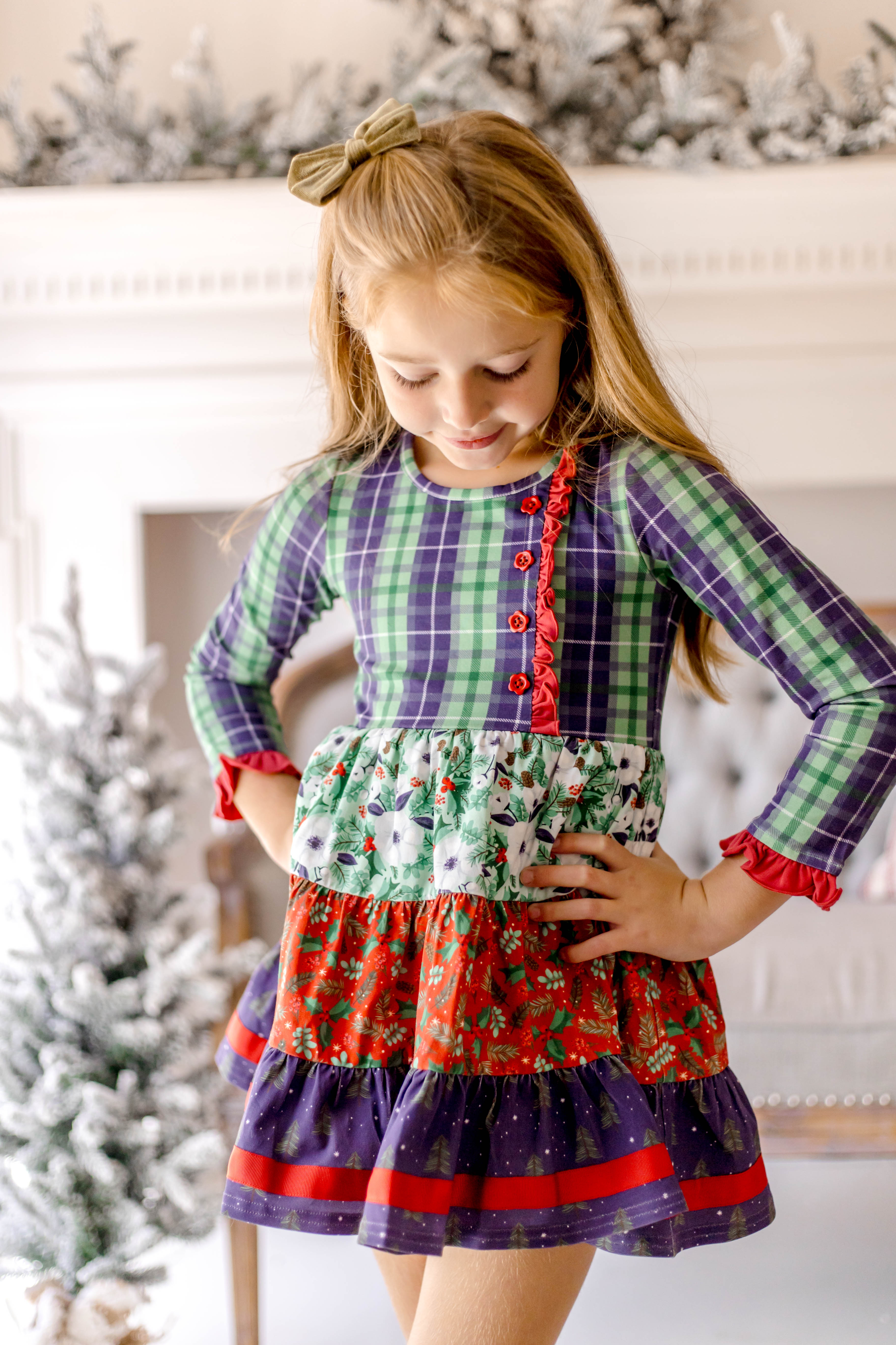 Festive Little Wonders Panel Dress