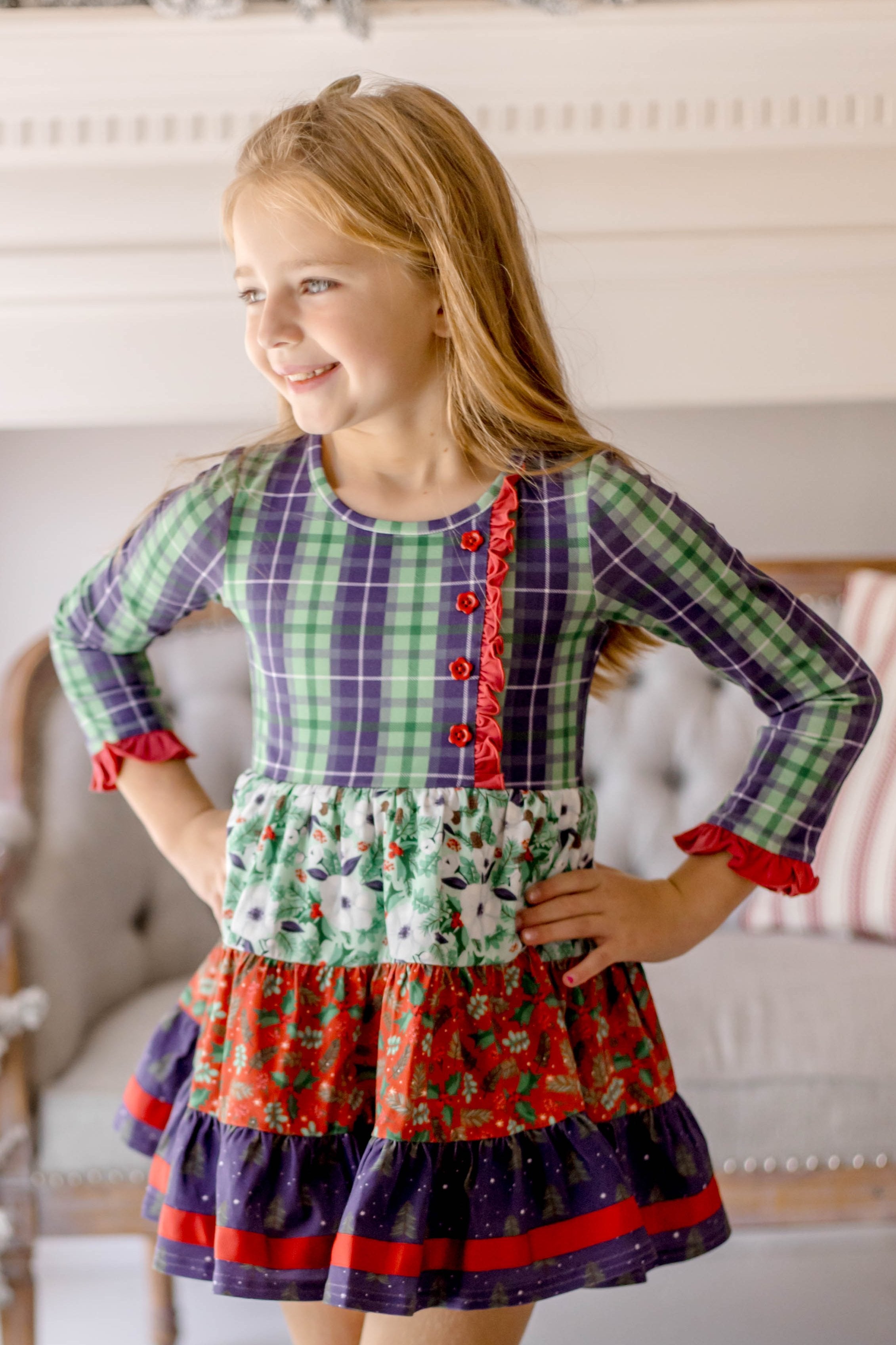 Festive Little Wonders Panel Dress