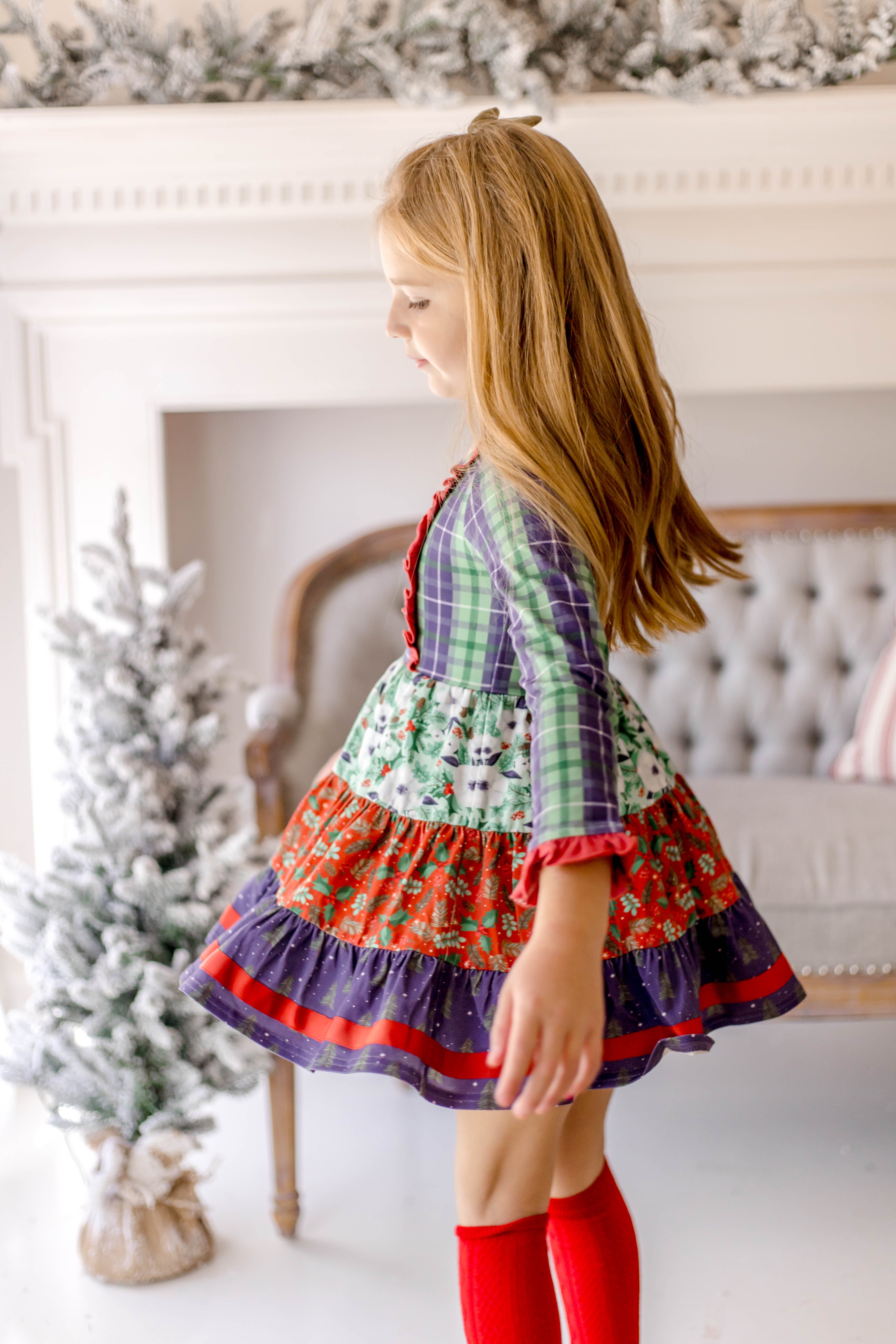 Festive Little Wonders Panel Dress