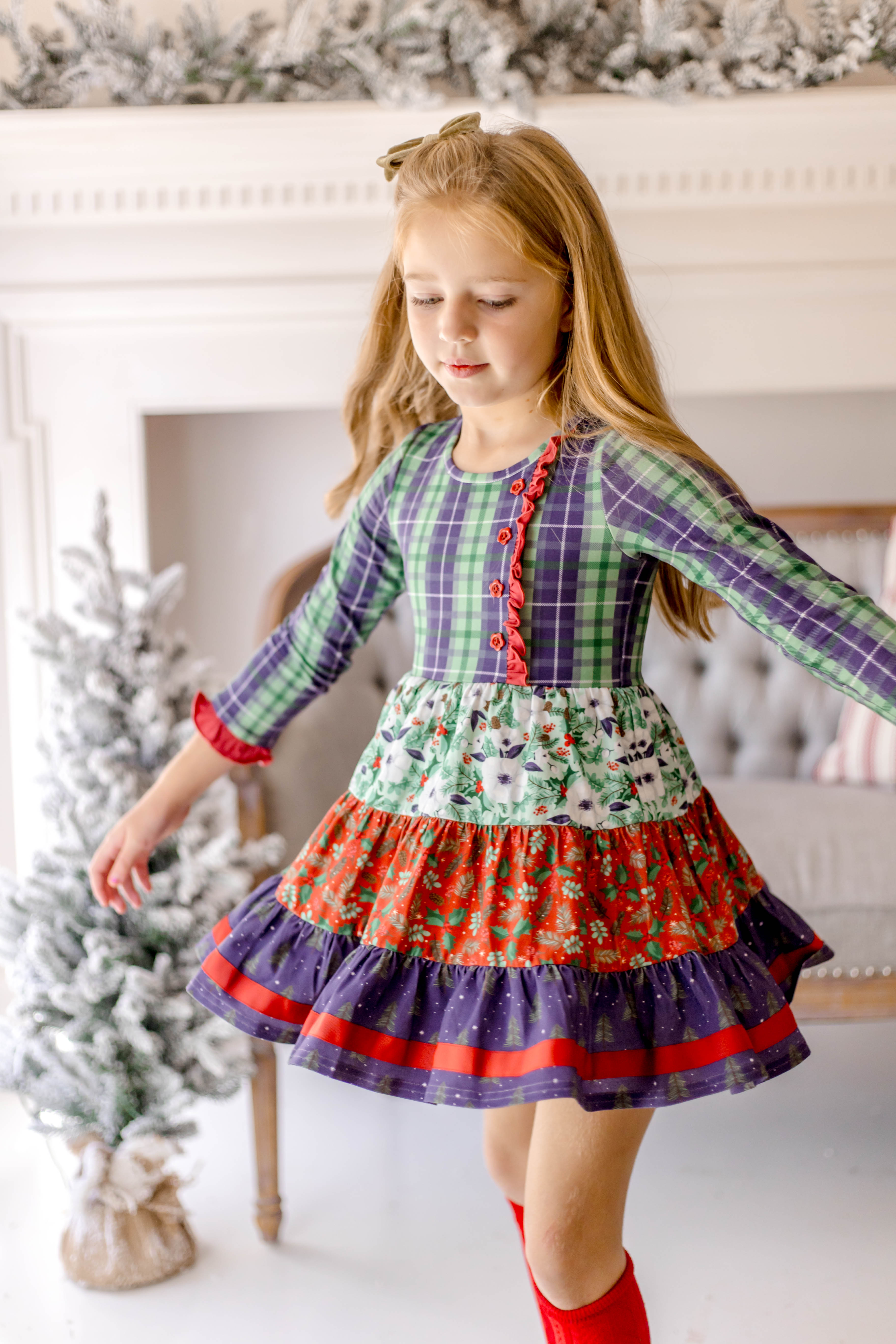 Festive Little Wonders Panel Dress