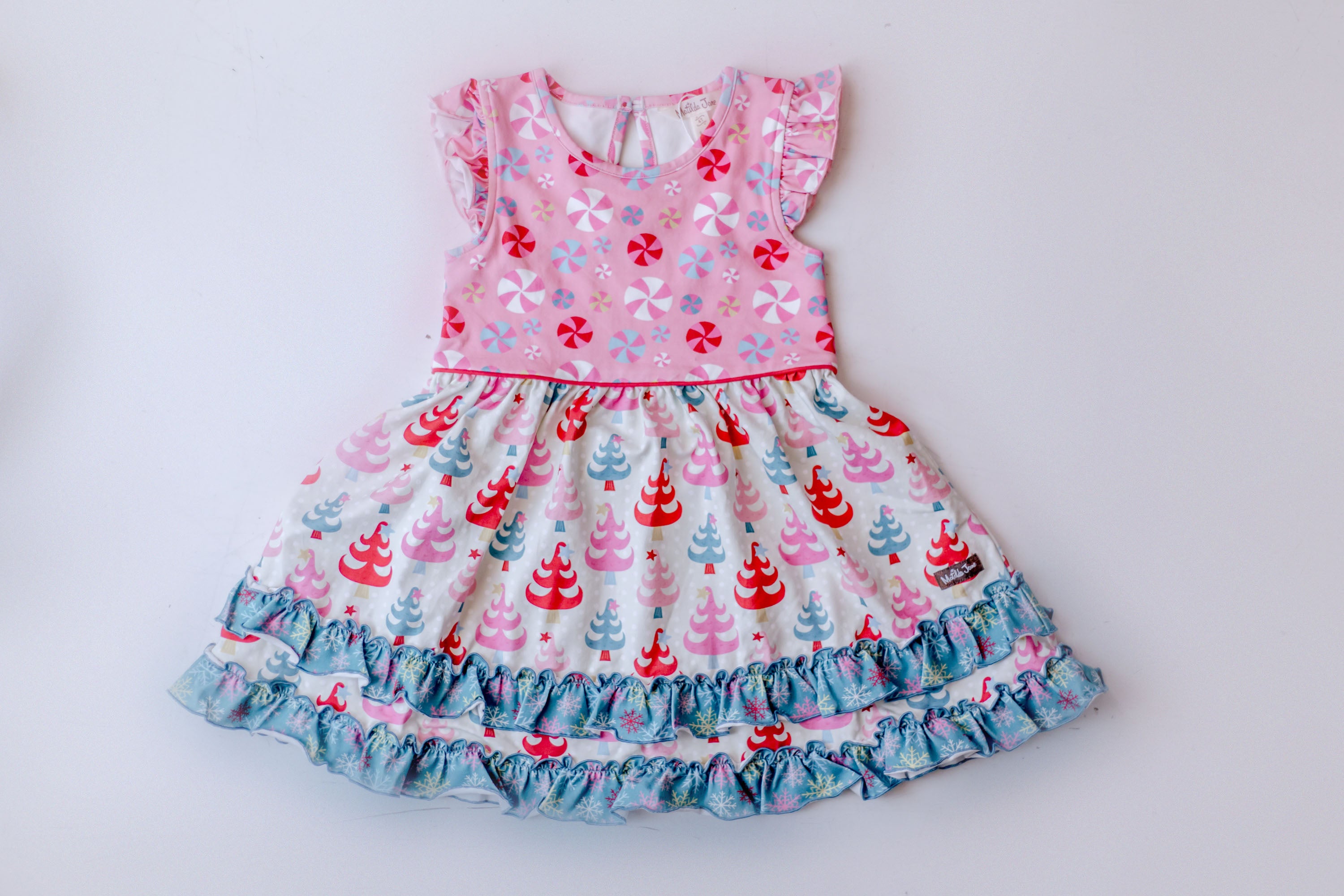 Twinkle Tree Treasures Ruffle Dress (Pre-Order)