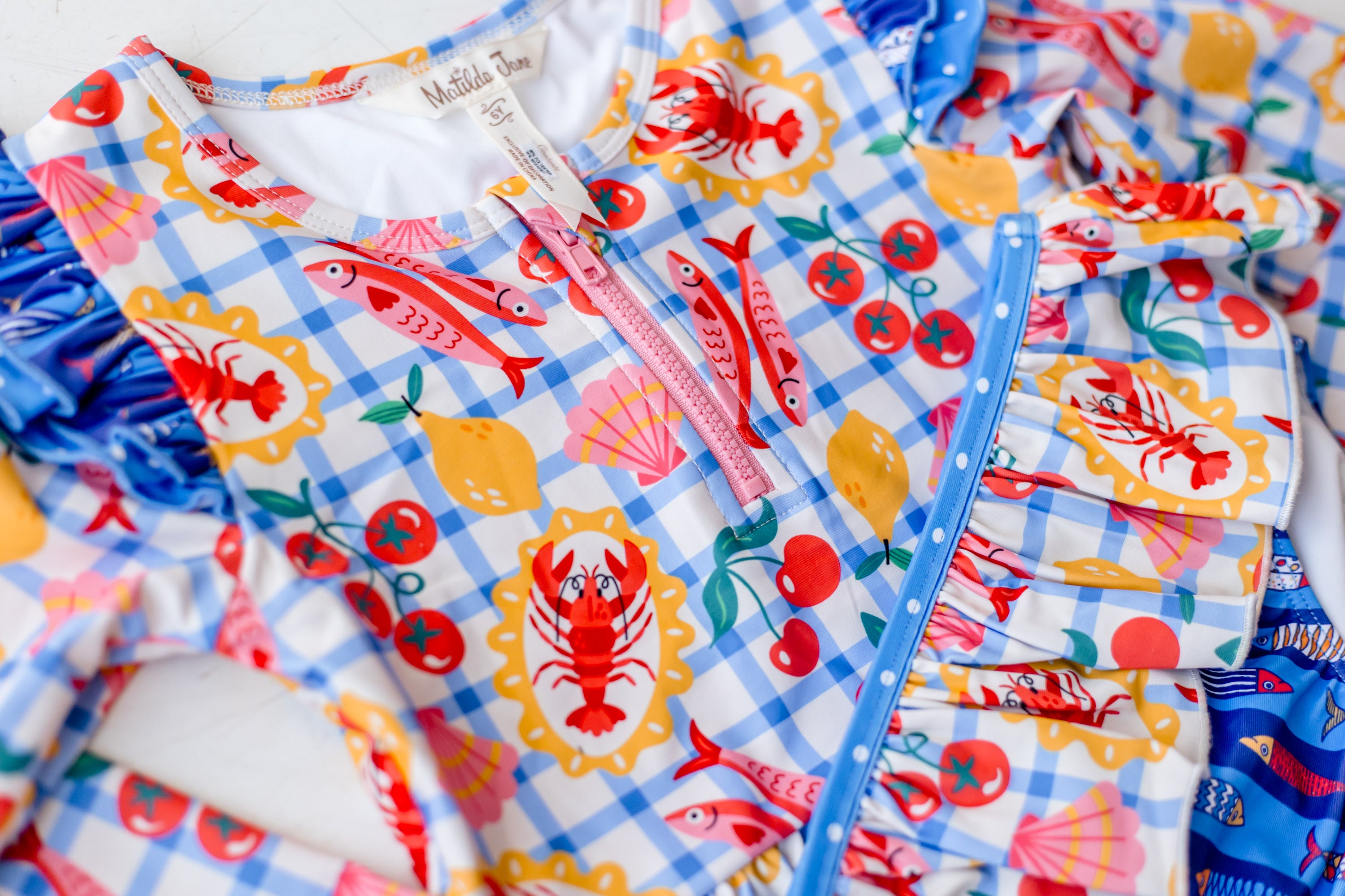 Rash Guard Swimsuit - Long Sleeve | Cherry Coast (Pre-Order)