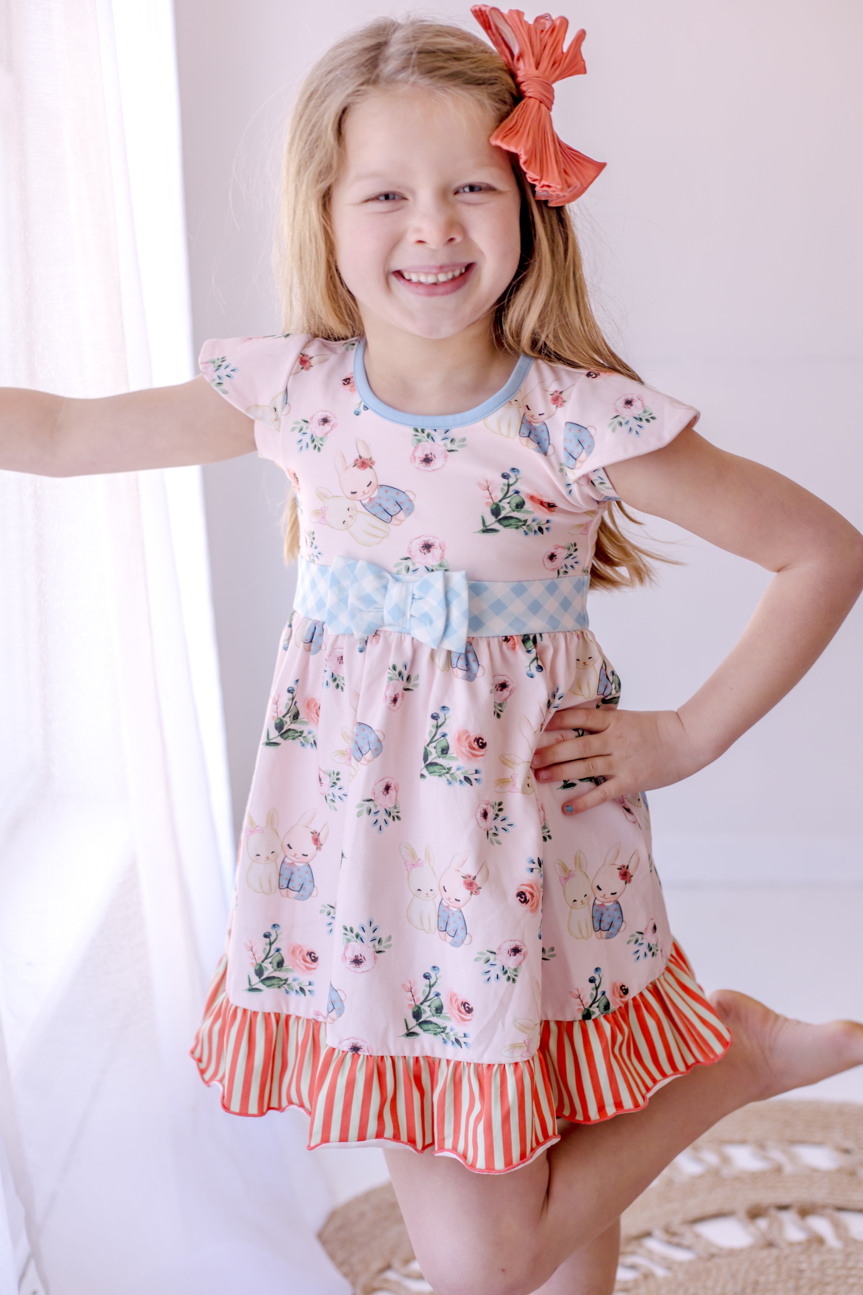 Some Bunny Loves You Bow Dress (Pre-Order)