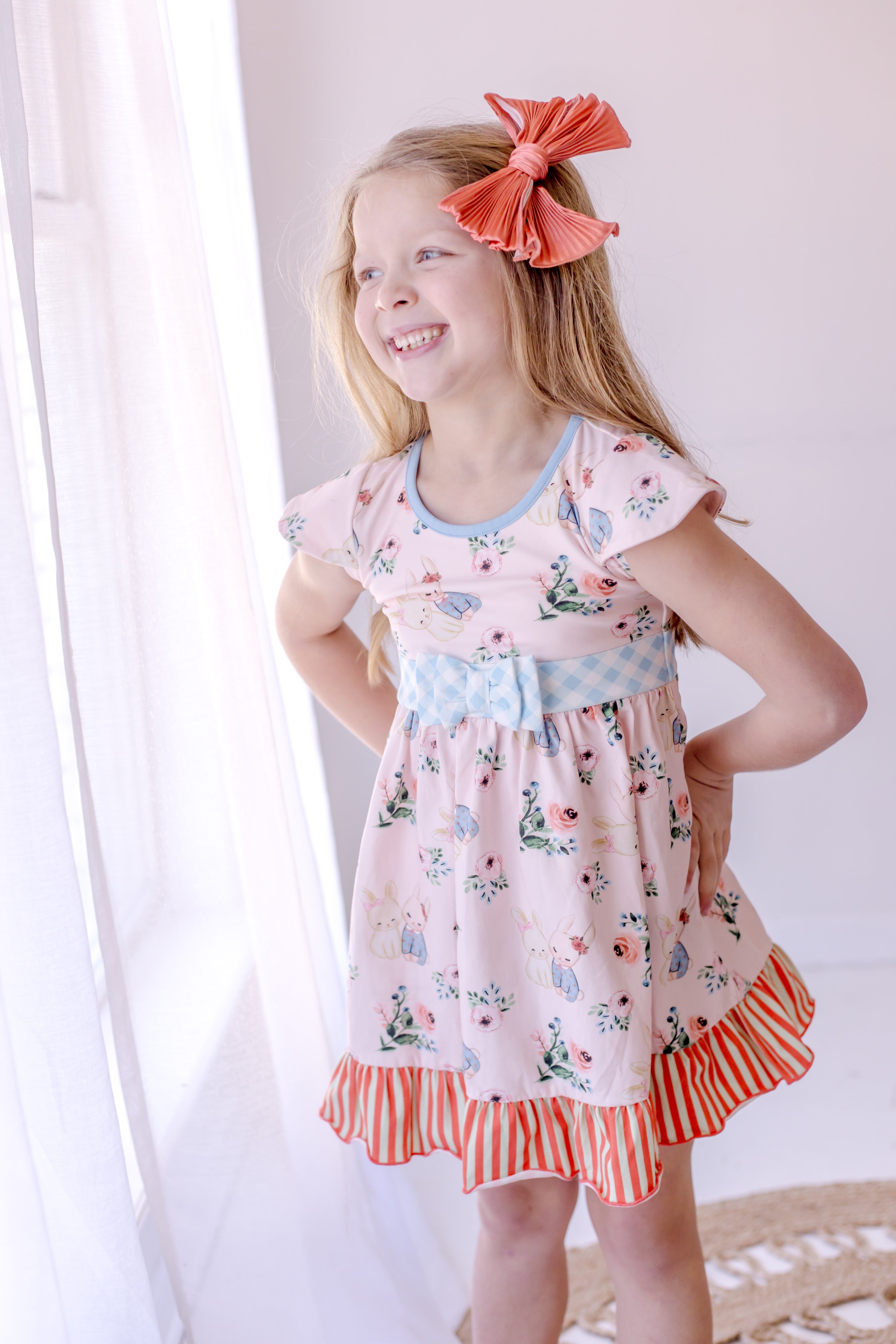 Some Bunny Loves You Bow Dress (Pre-Order)