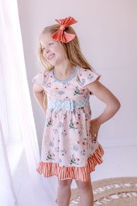 Some Bunny Loves You Bow Dress