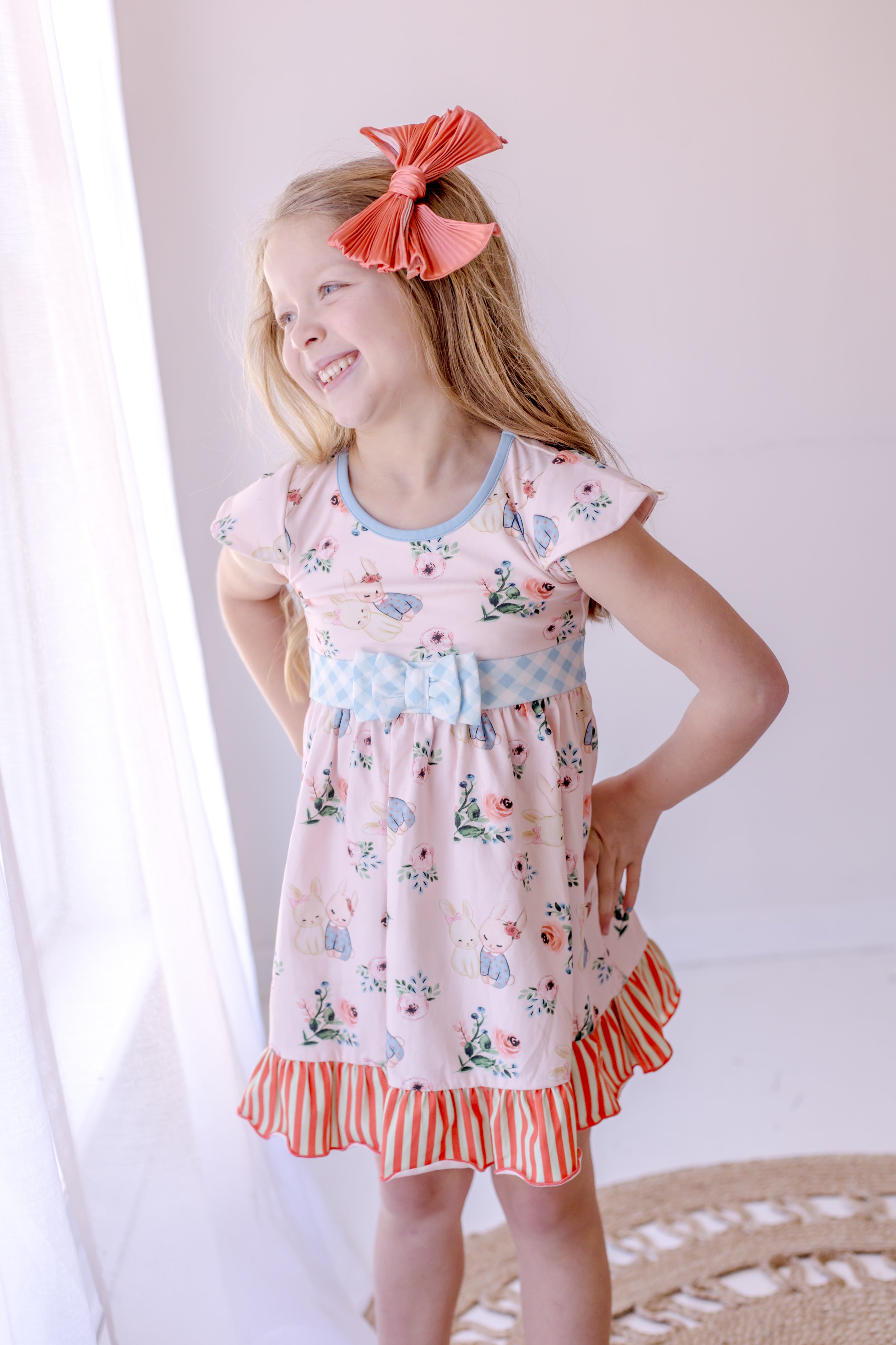 Some Bunny Loves You Bow Dress (Pre-Order)