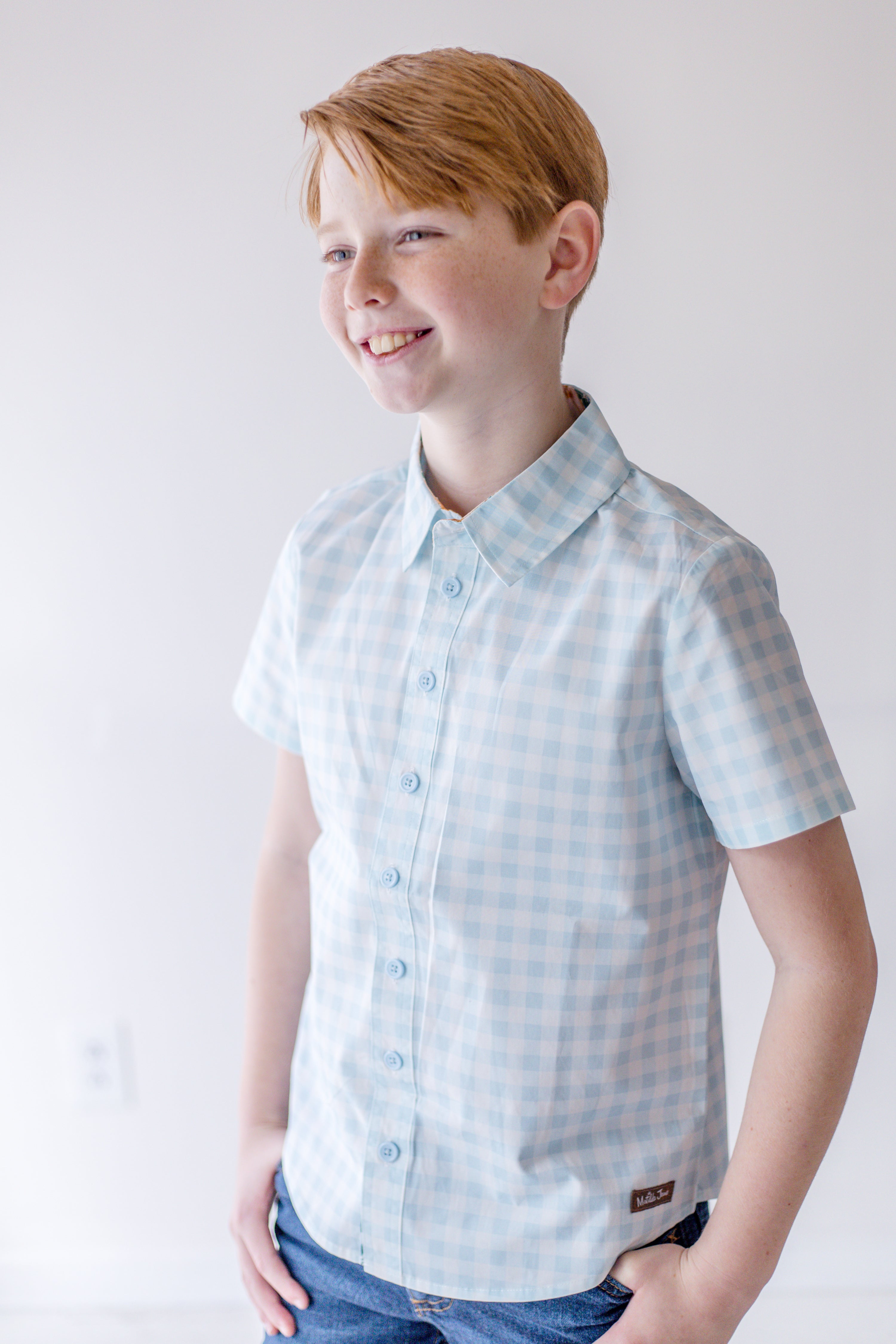 Boy's Button Shirt - Gingham Grove (Pre-Order)