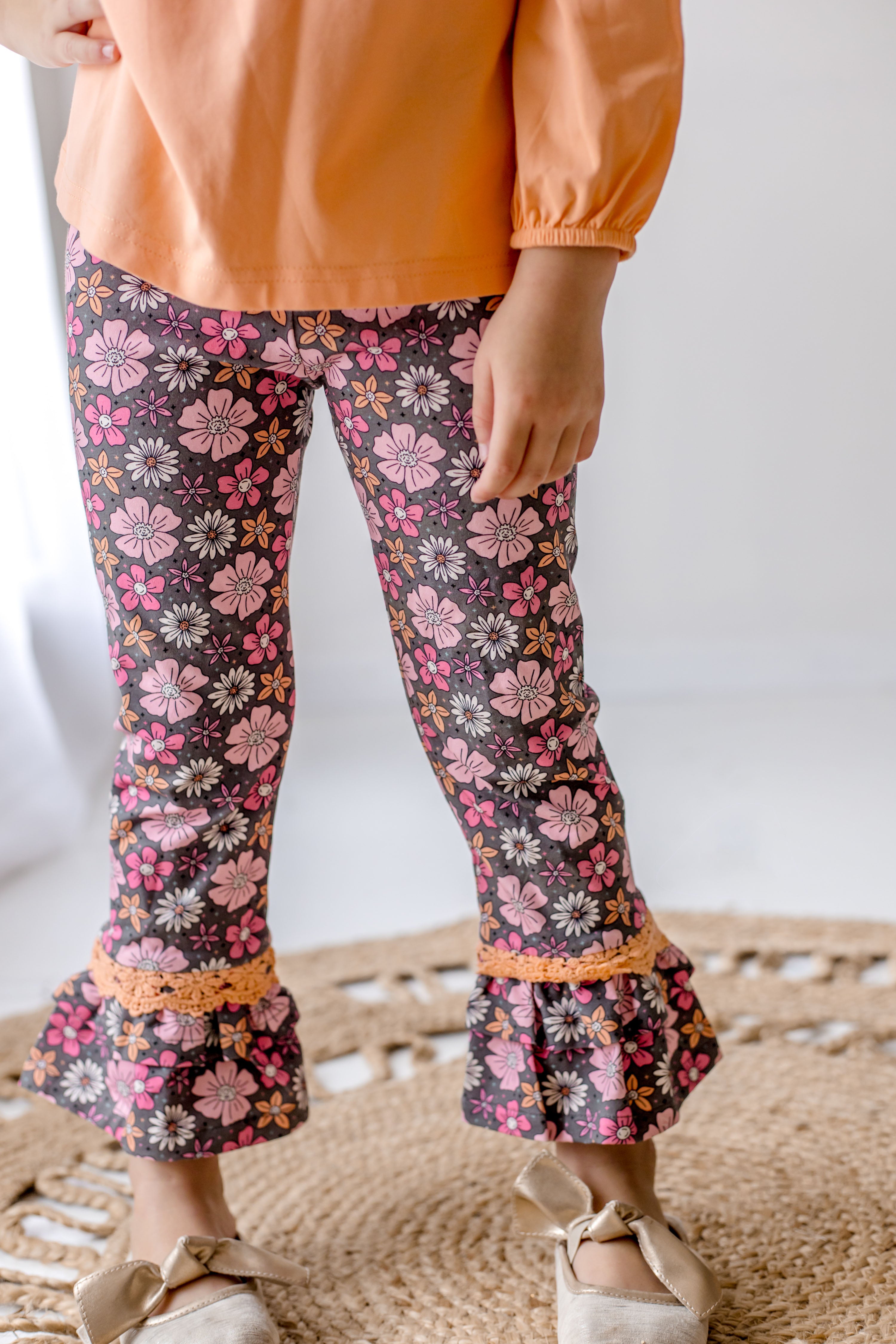 Big Ruffles Twilight Blossom Leggings