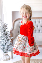 Snow Much Fun Velvet Dress