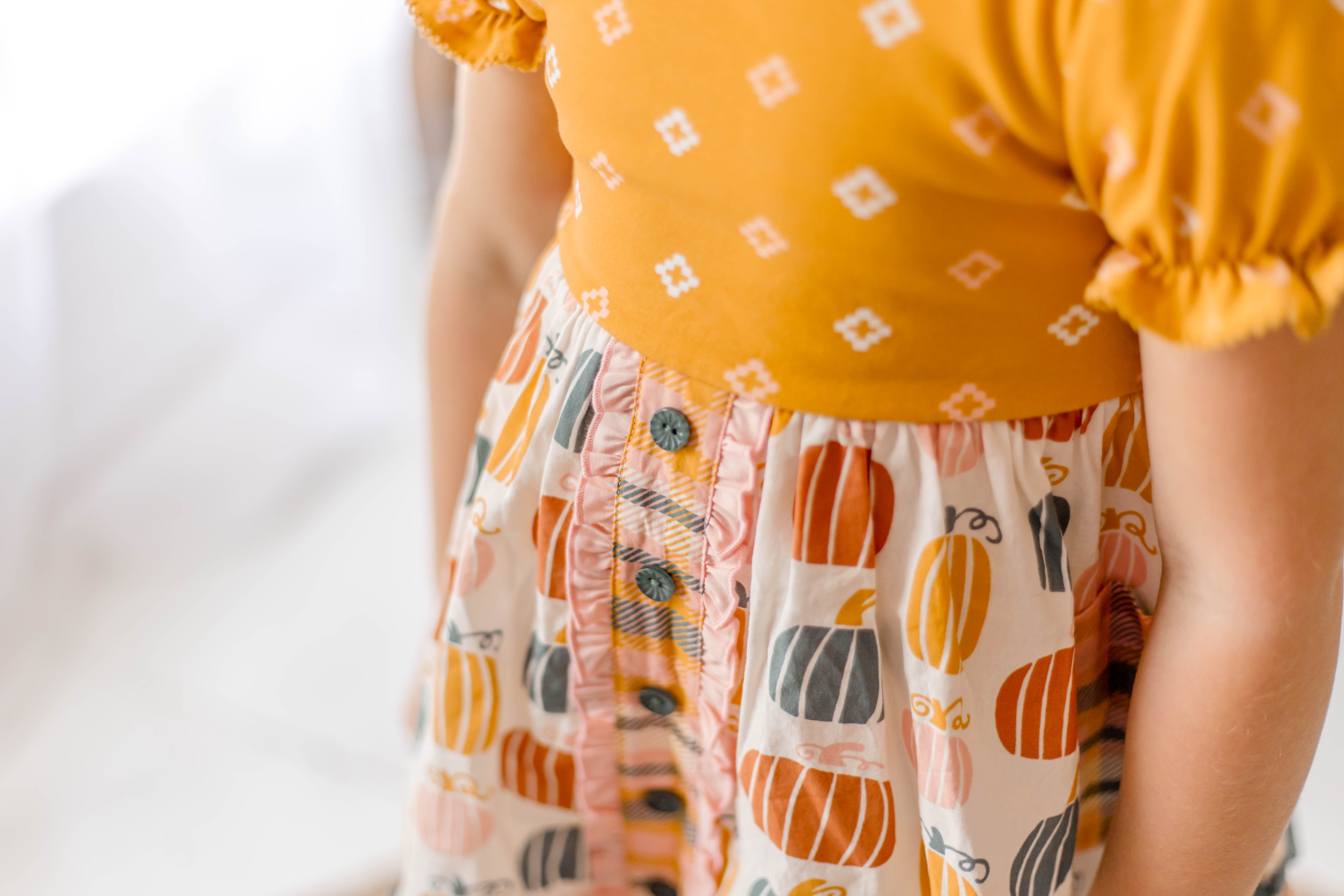 Little Pumpkin Jubilee Button Dress