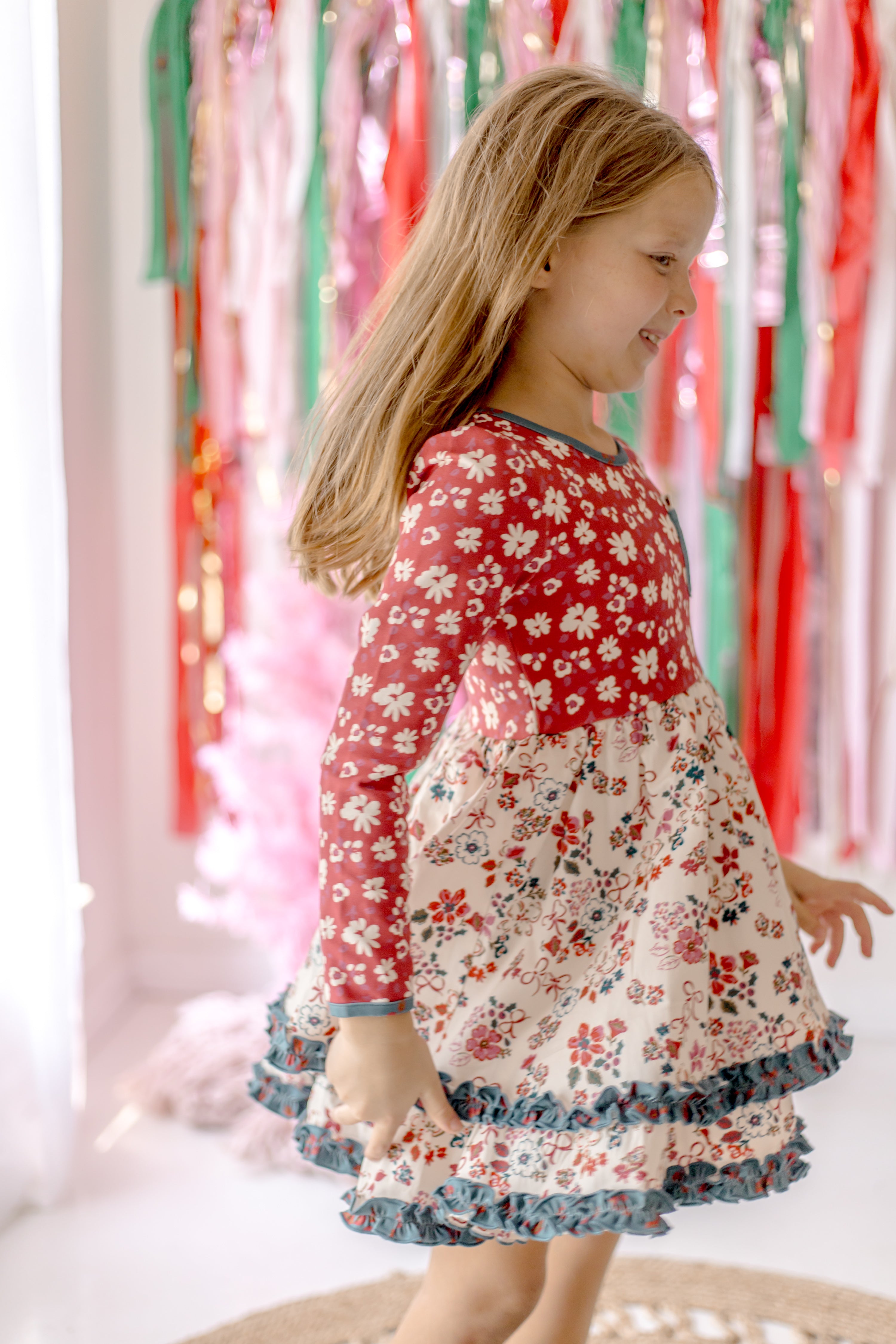 Tinselberry Lane Ruffle Dress (Pre-Order)