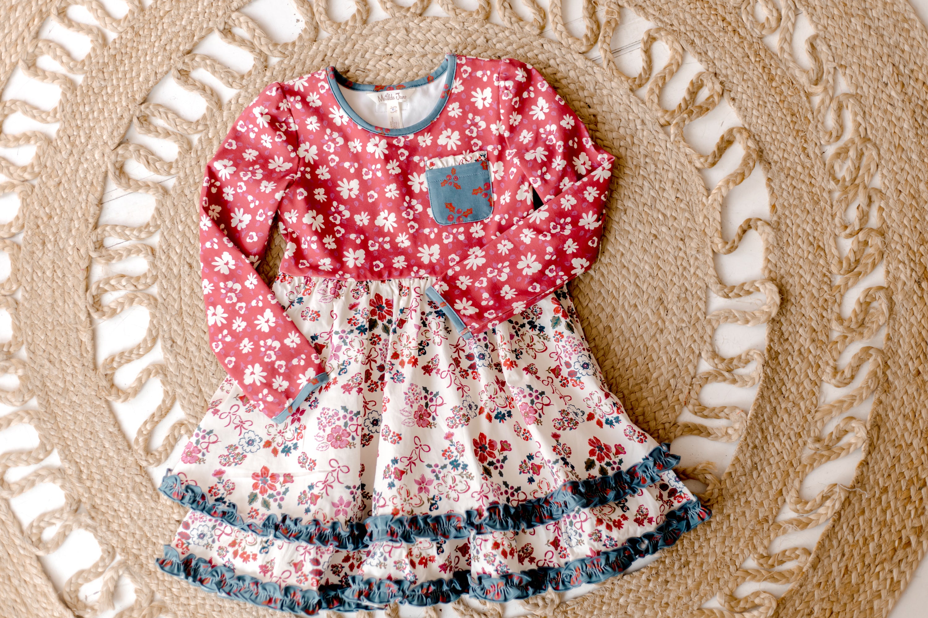 Tinselberry Lane Ruffle Dress (Pre-Order)
