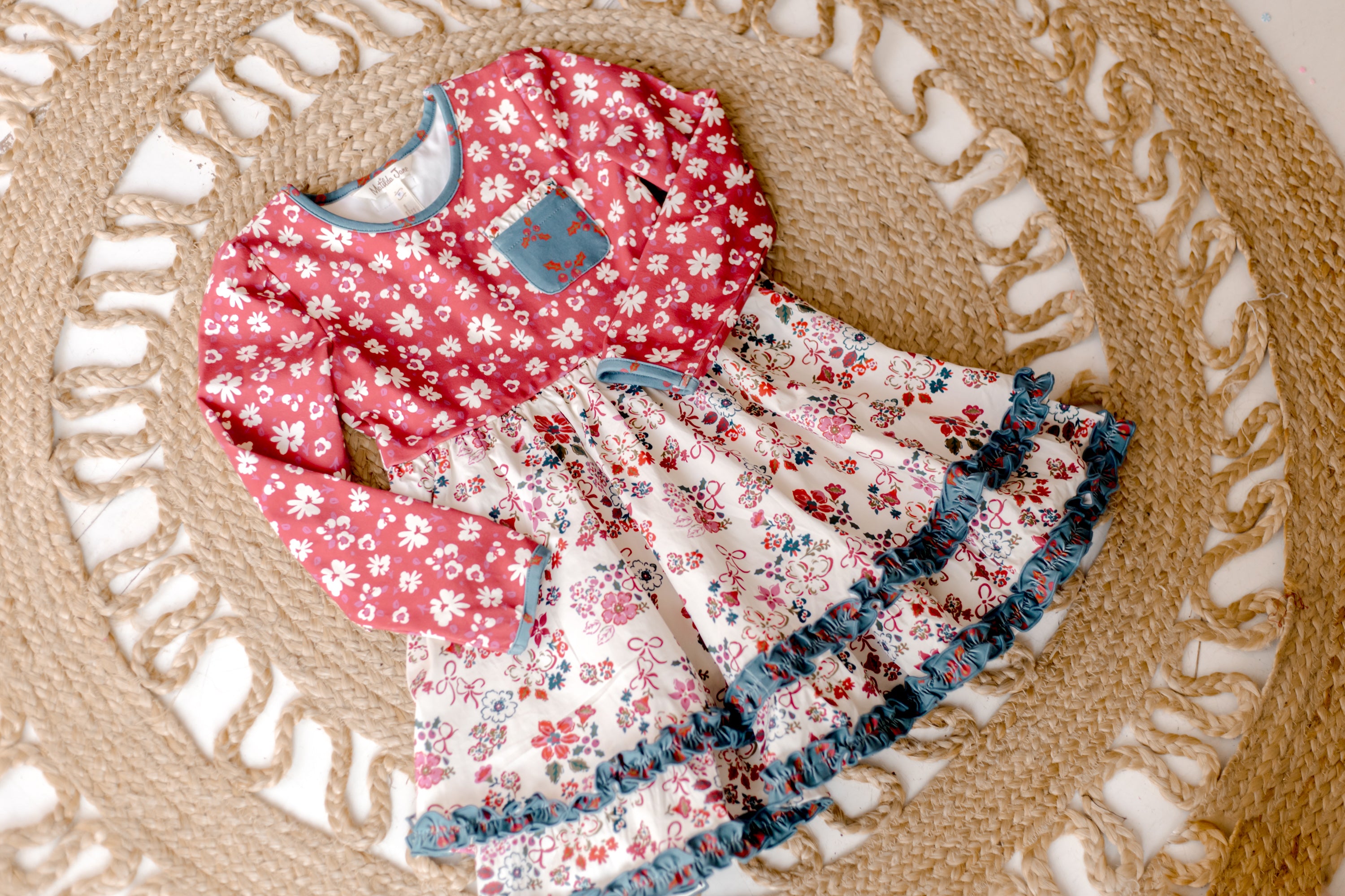 Tinselberry Lane Ruffle Dress (Pre-Order)