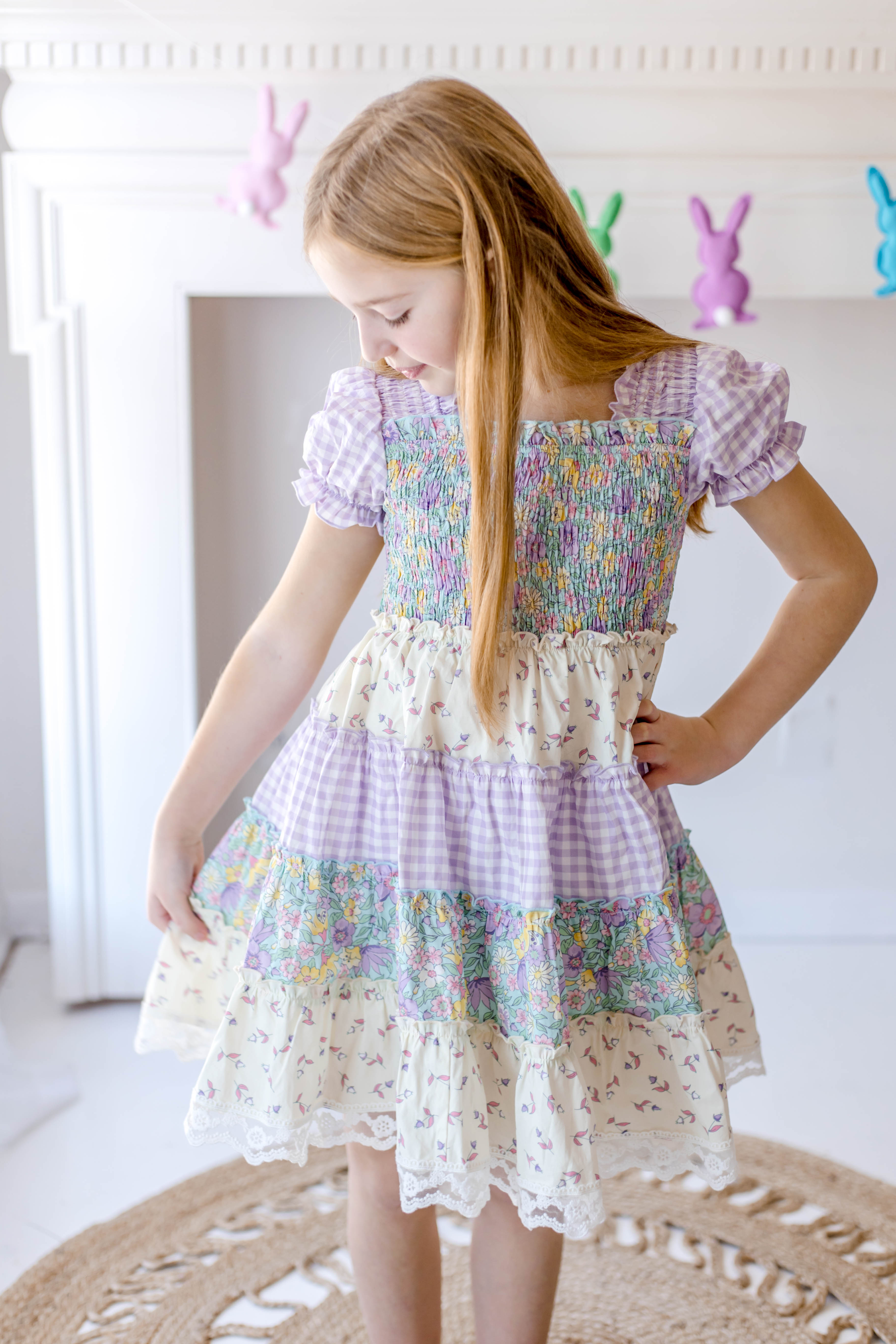 Spring Fling Shirred Dress