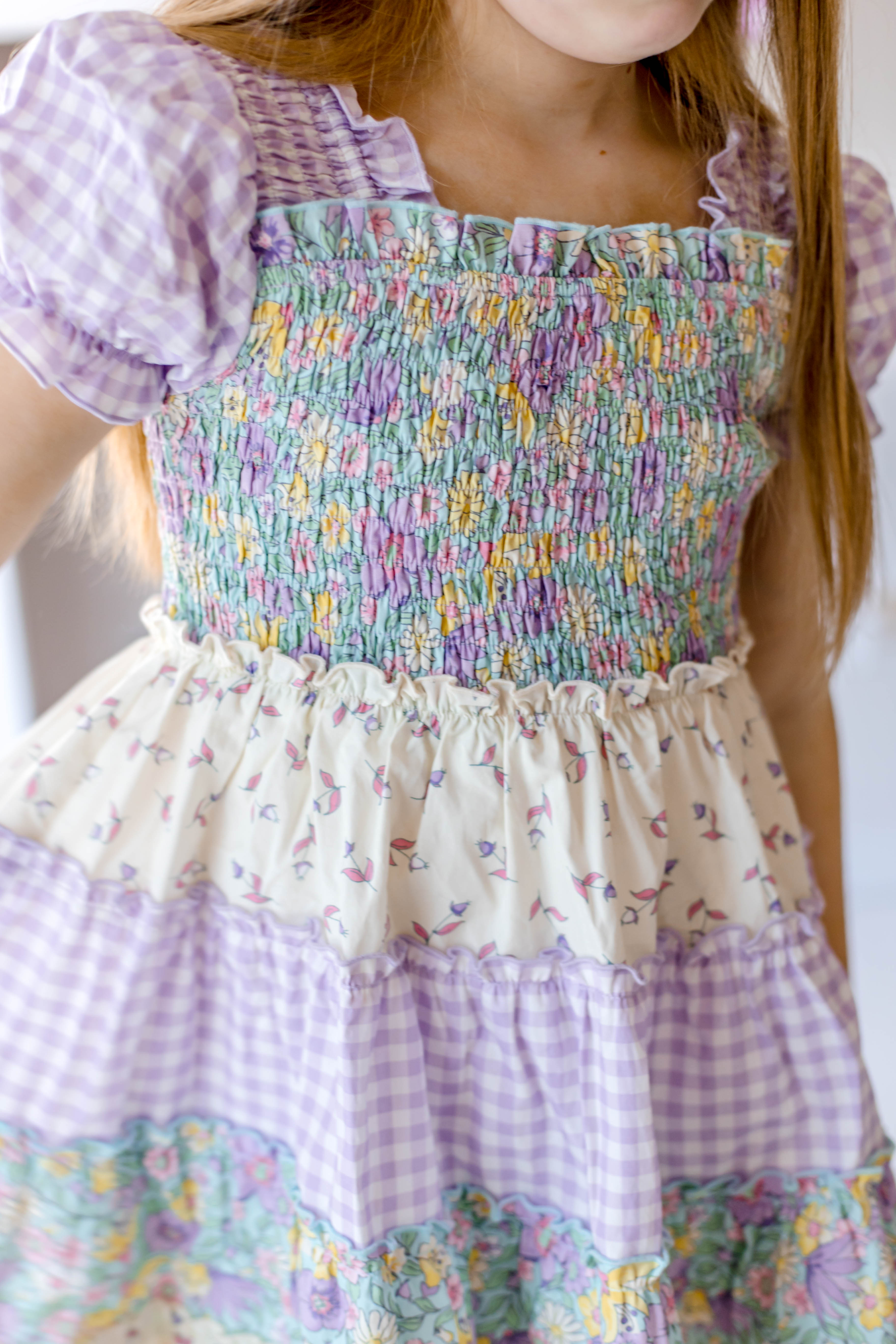 Spring Fling Shirred Dress