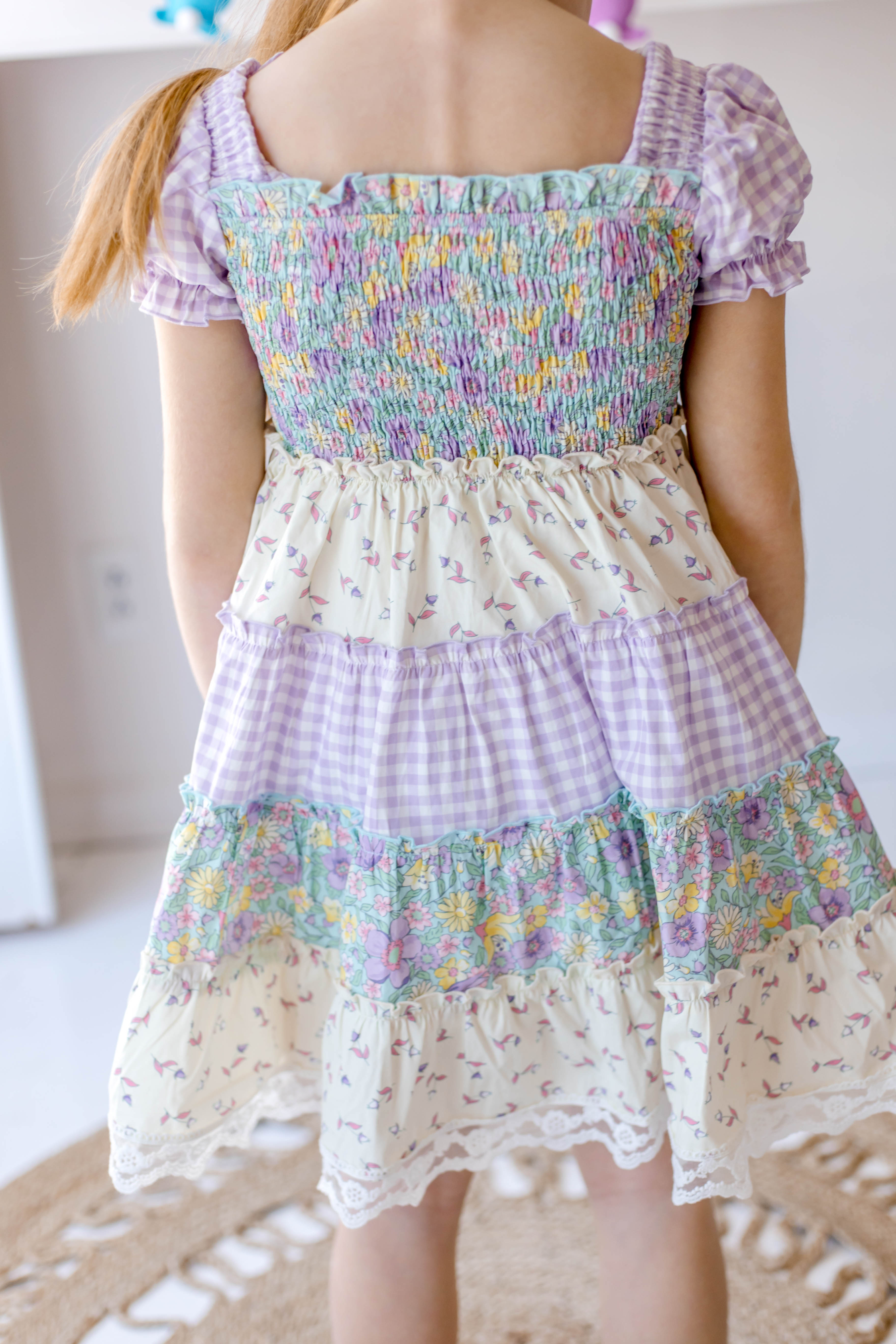 Spring Fling Shirred Dress