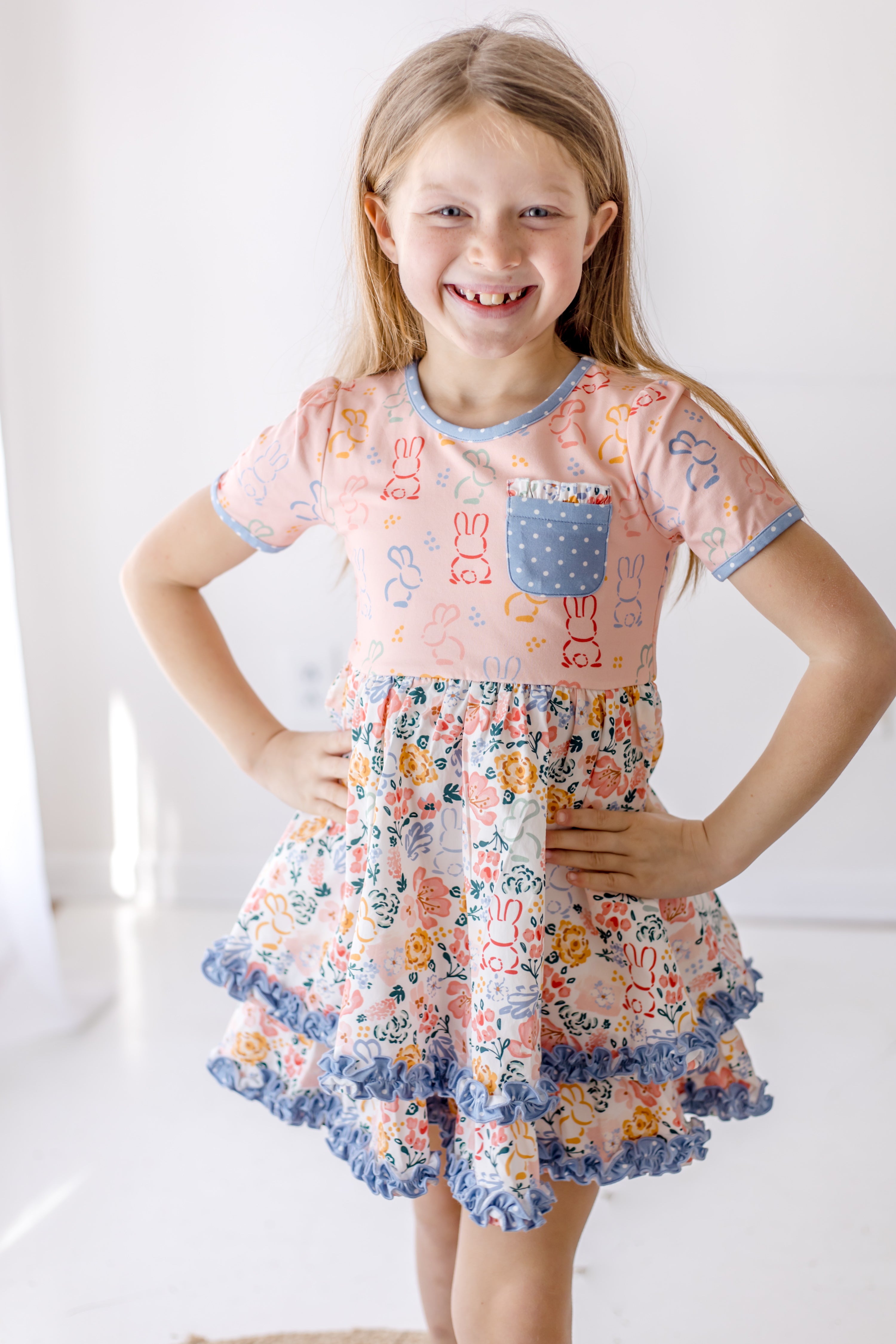 Hippity Hop Garden Ruffle Dress