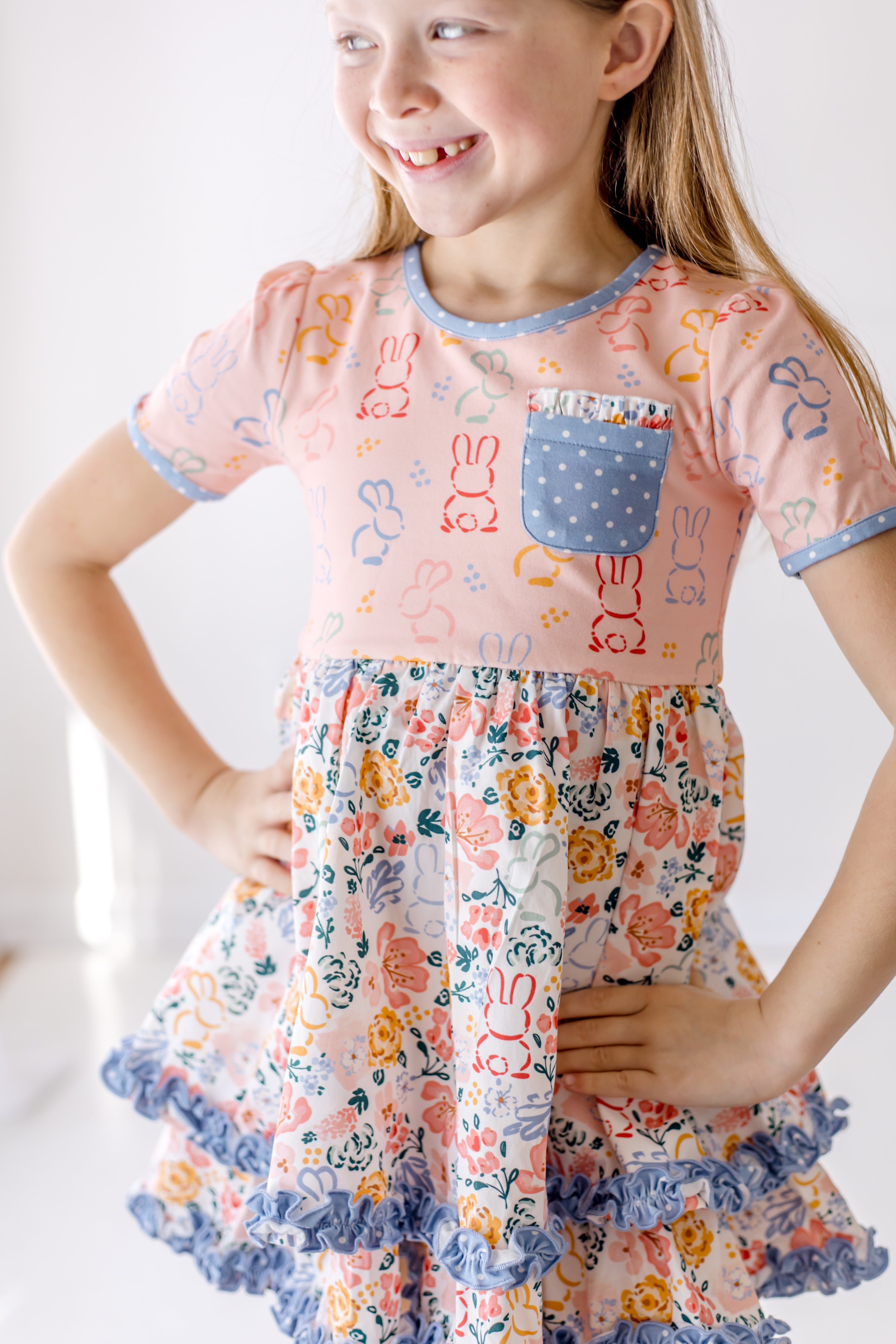 Hippity Hop Garden Ruffle Dress