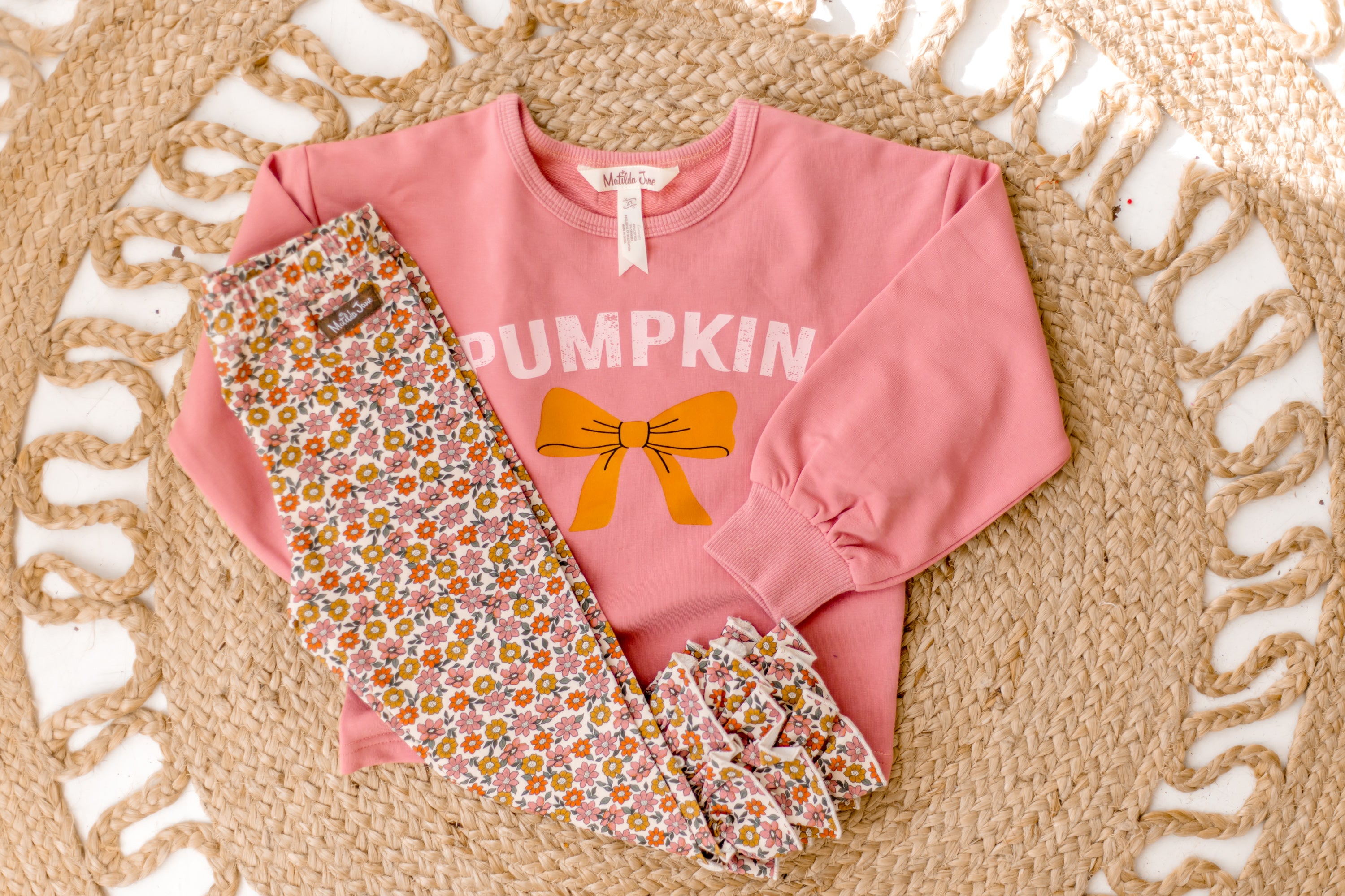 Ditsy Ruffle Roots Benny Leggings (Pre-Order)